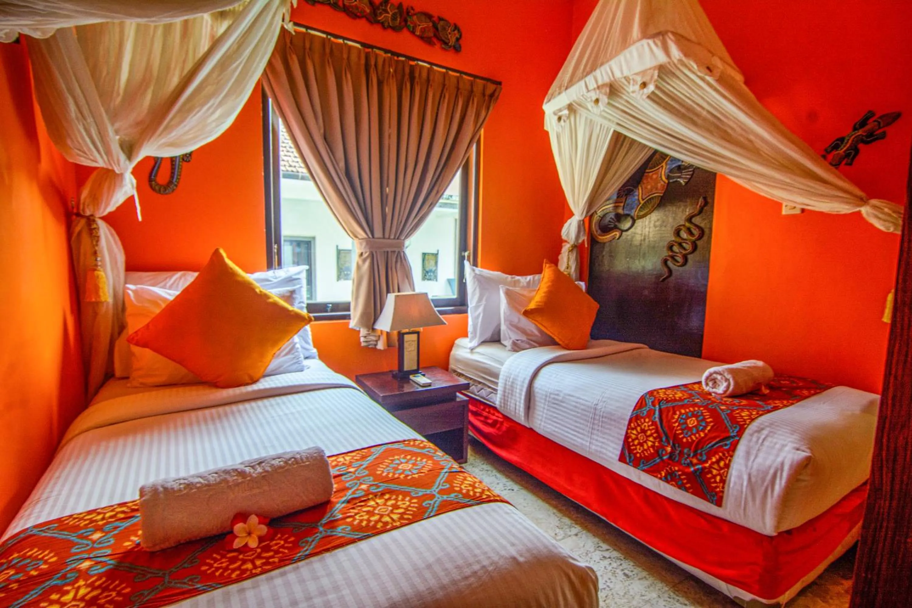 Bed in Balam Bali Villa