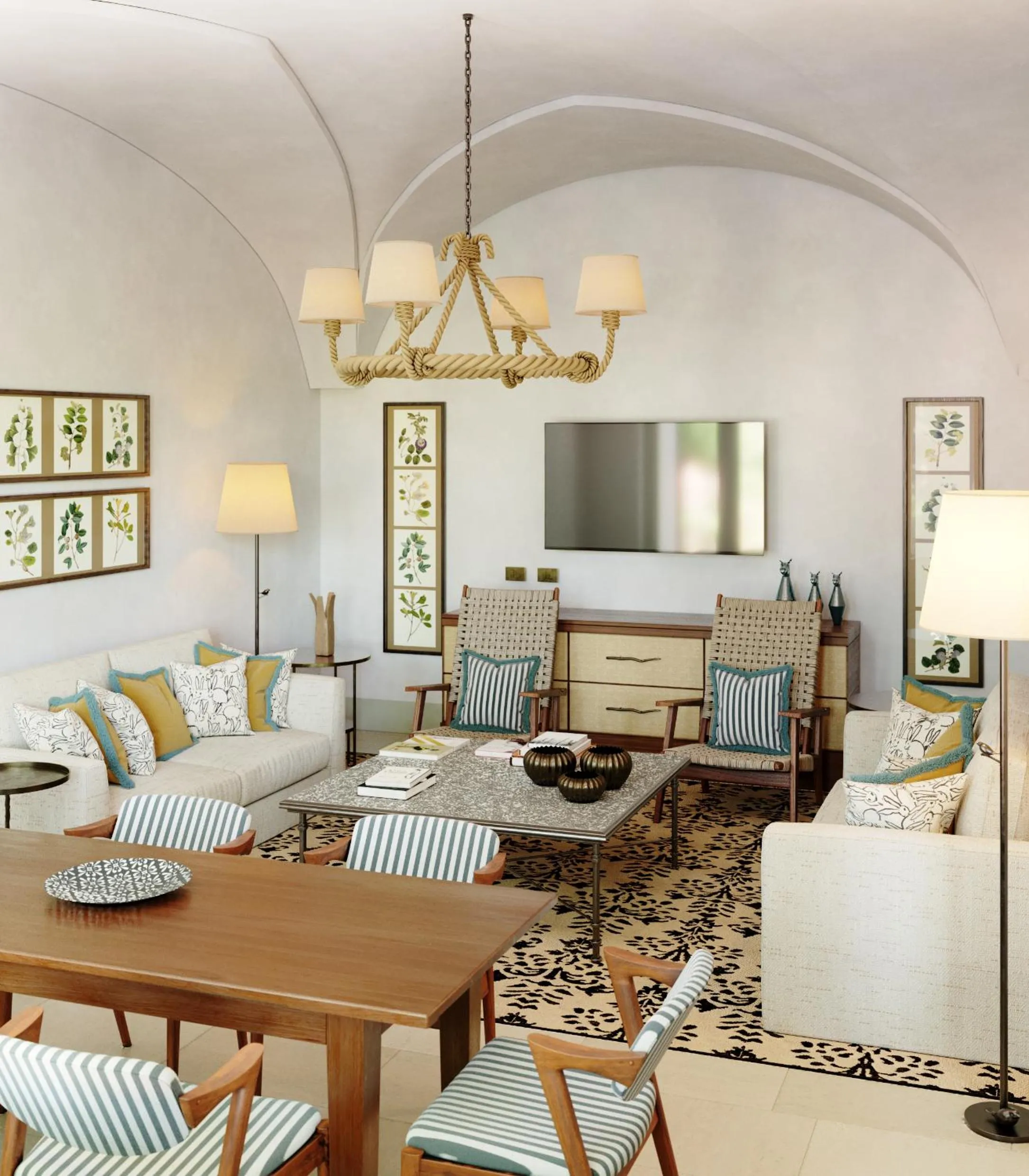 Living room, Bed in Rocco Forte Masseria Torre Maizza