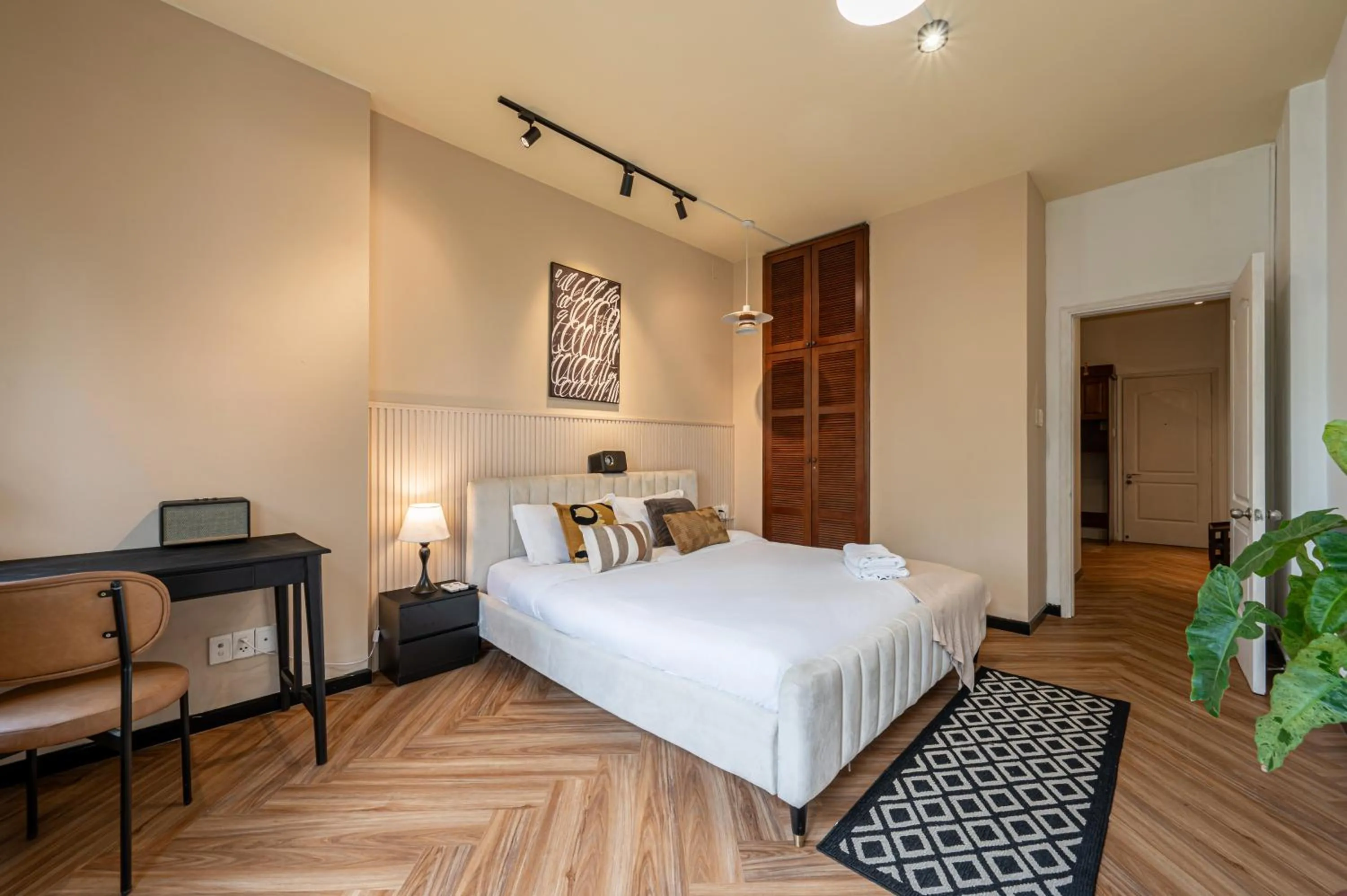 Photo of the whole room, Bed in Serenity Center Saigon