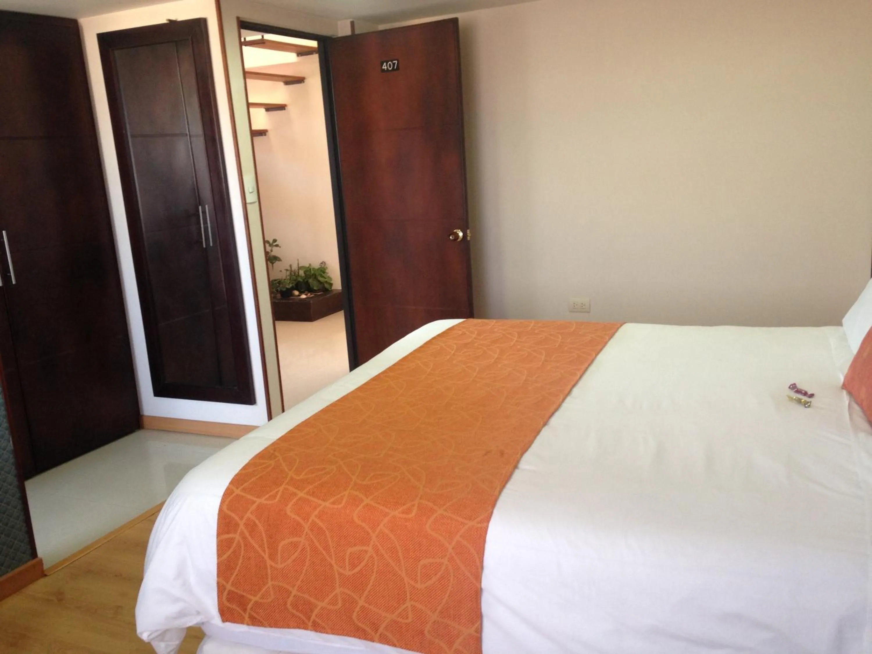 Bed in Hotel Plaza Muisca