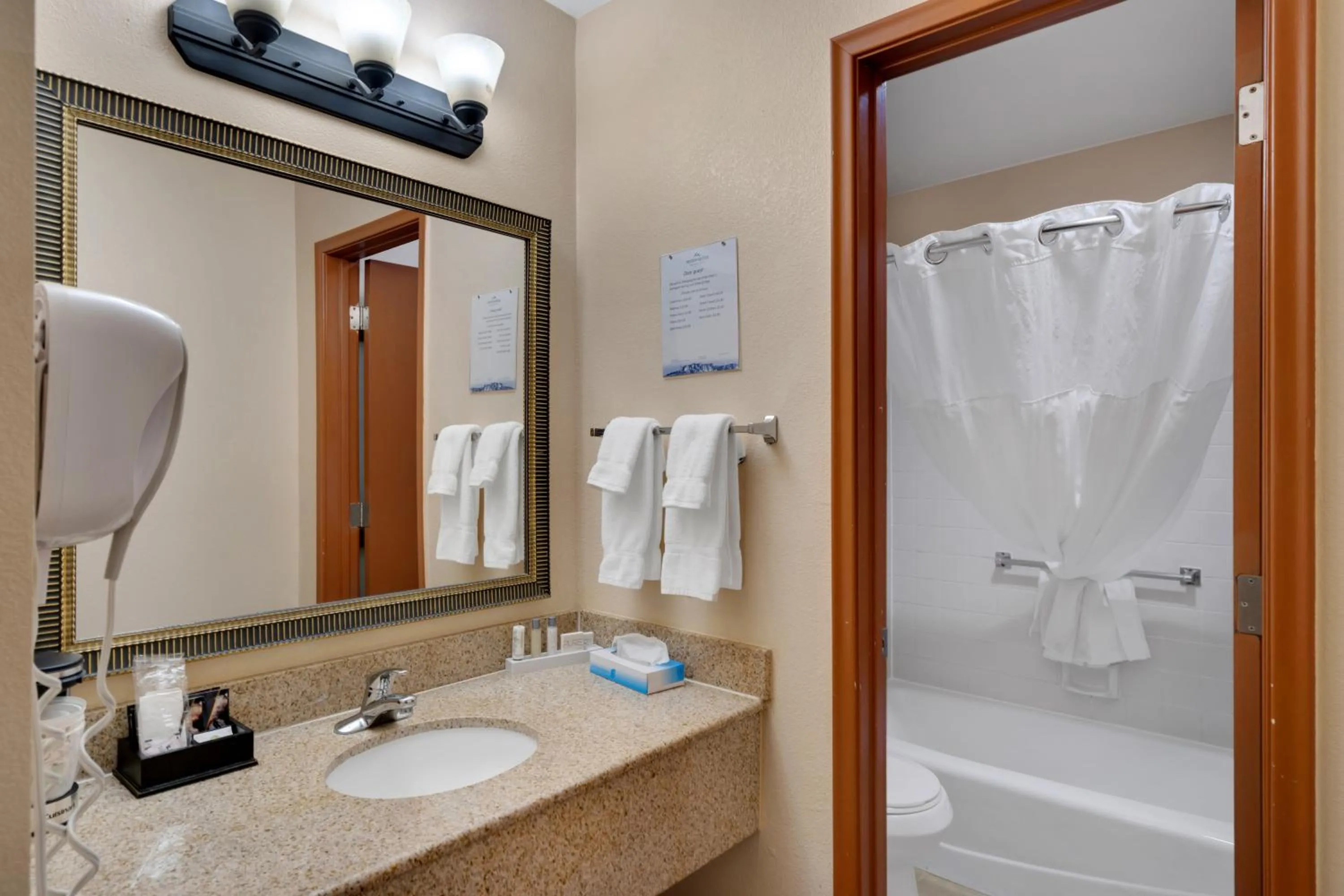 Bathroom in Clarion Inn
