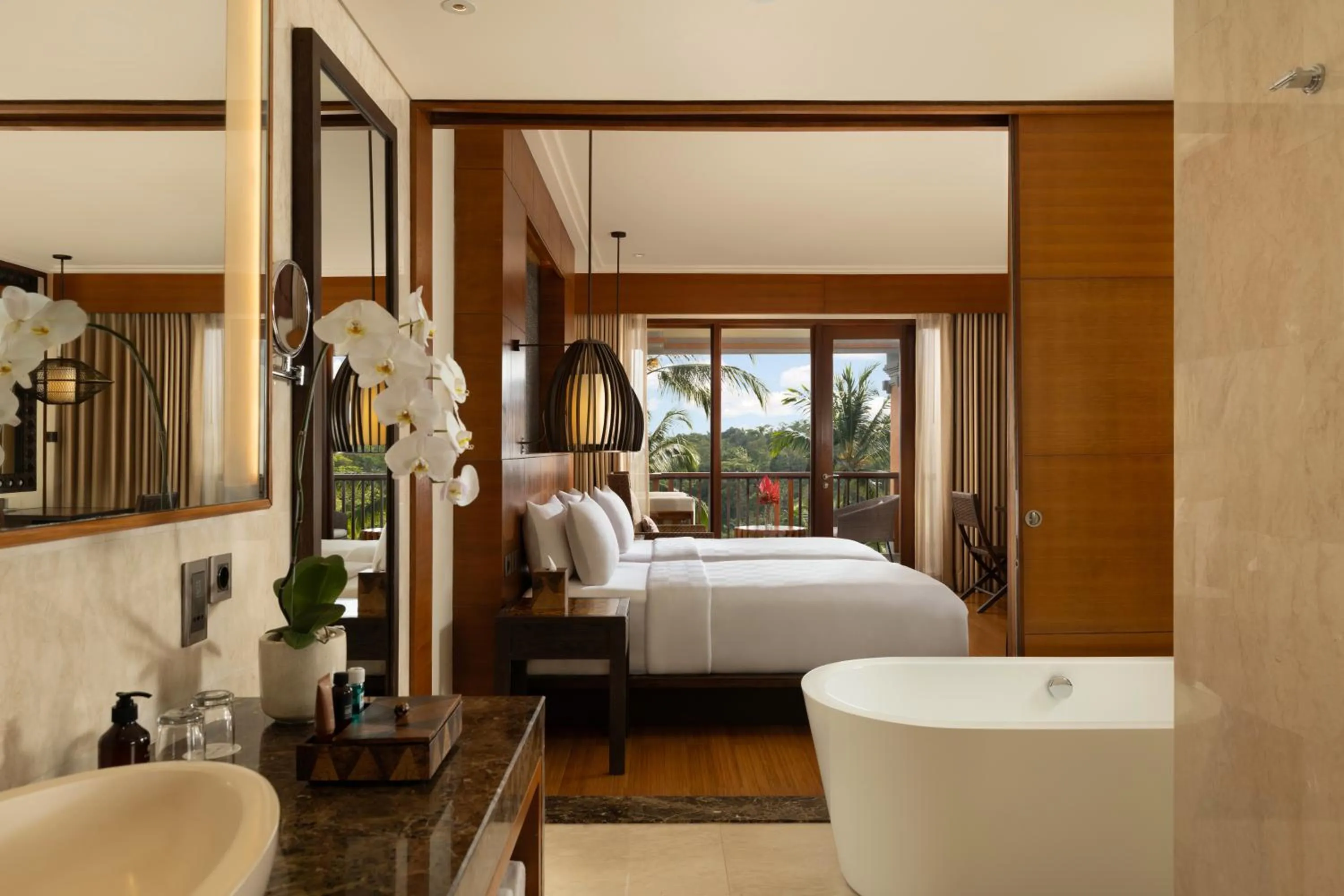 Bed in Padma Resort Ubud