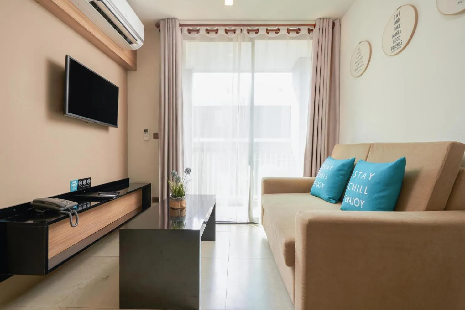 Living room in Cross Vibe Chiang Mai Decem Nimman Hotel