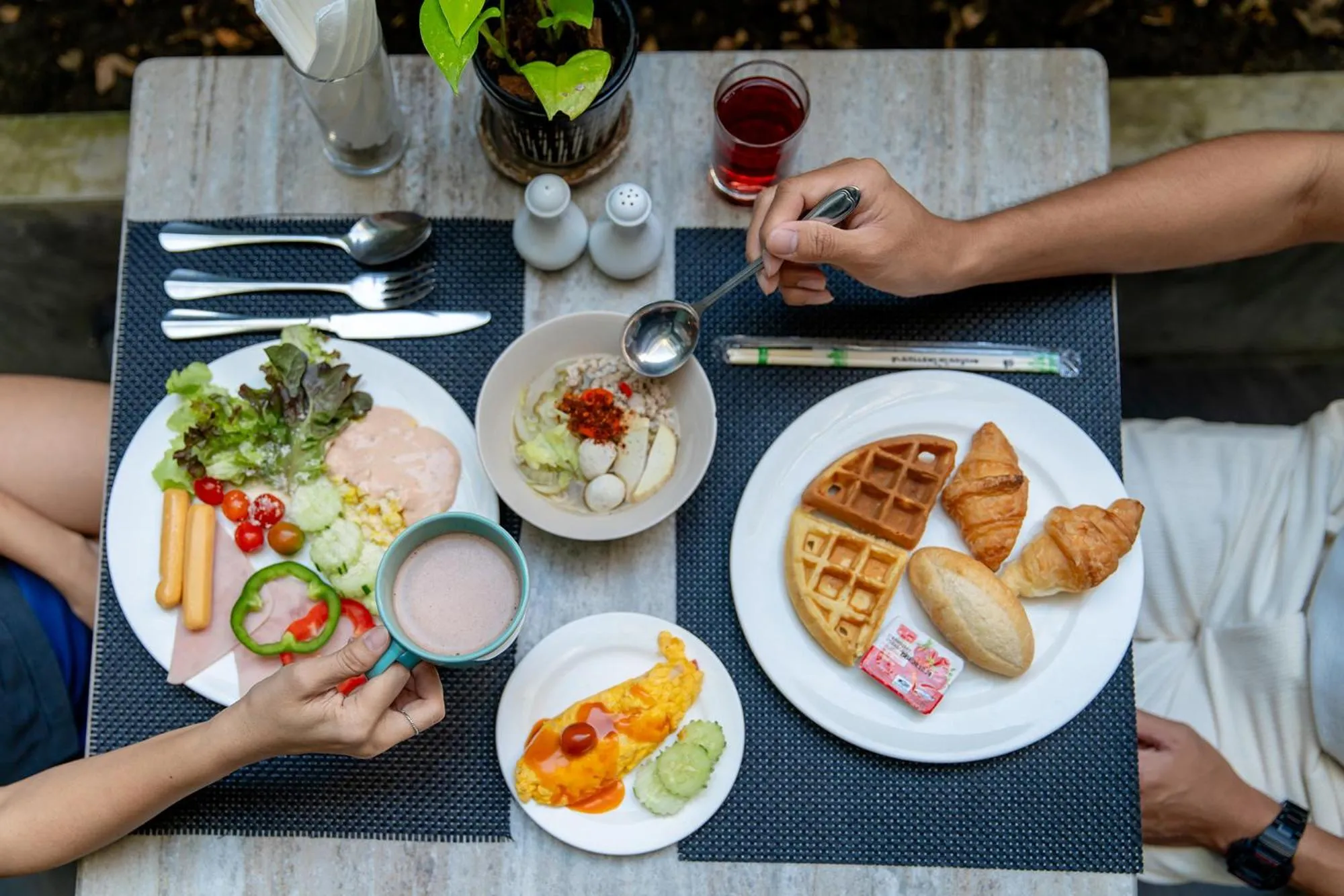 Buffet breakfast in Cross Vibe Chiang Mai Decem Nimman Hotel