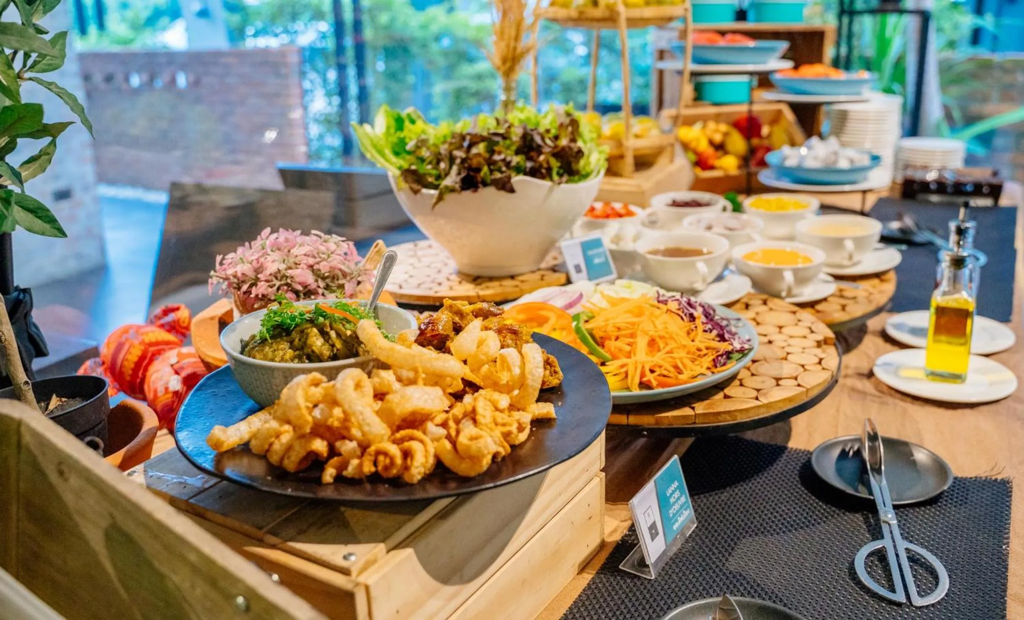 Buffet breakfast in Cross Vibe Chiang Mai Decem Nimman Hotel