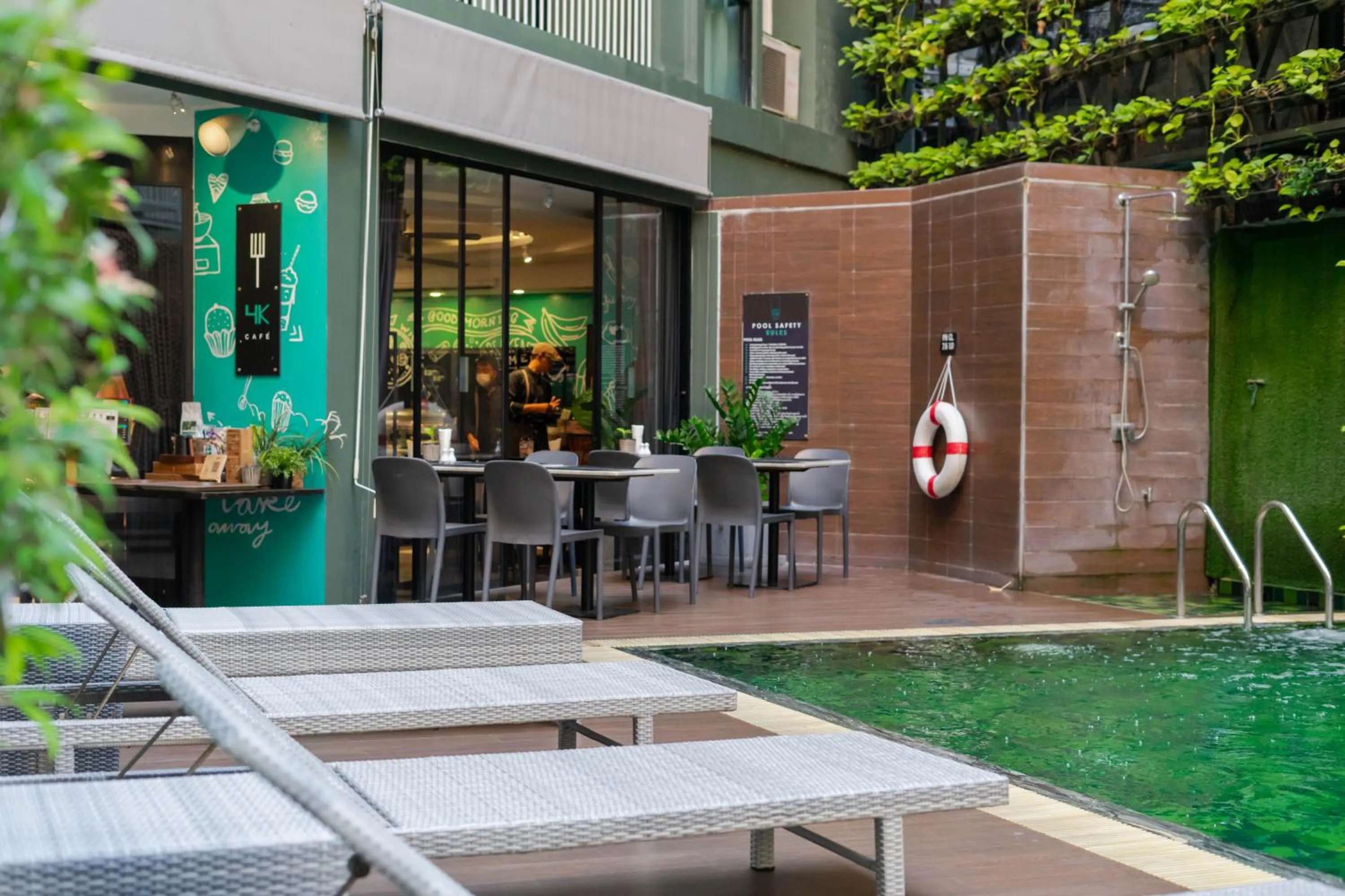 Swimming pool in Cross Vibe Chiang Mai Decem Nimman Hotel