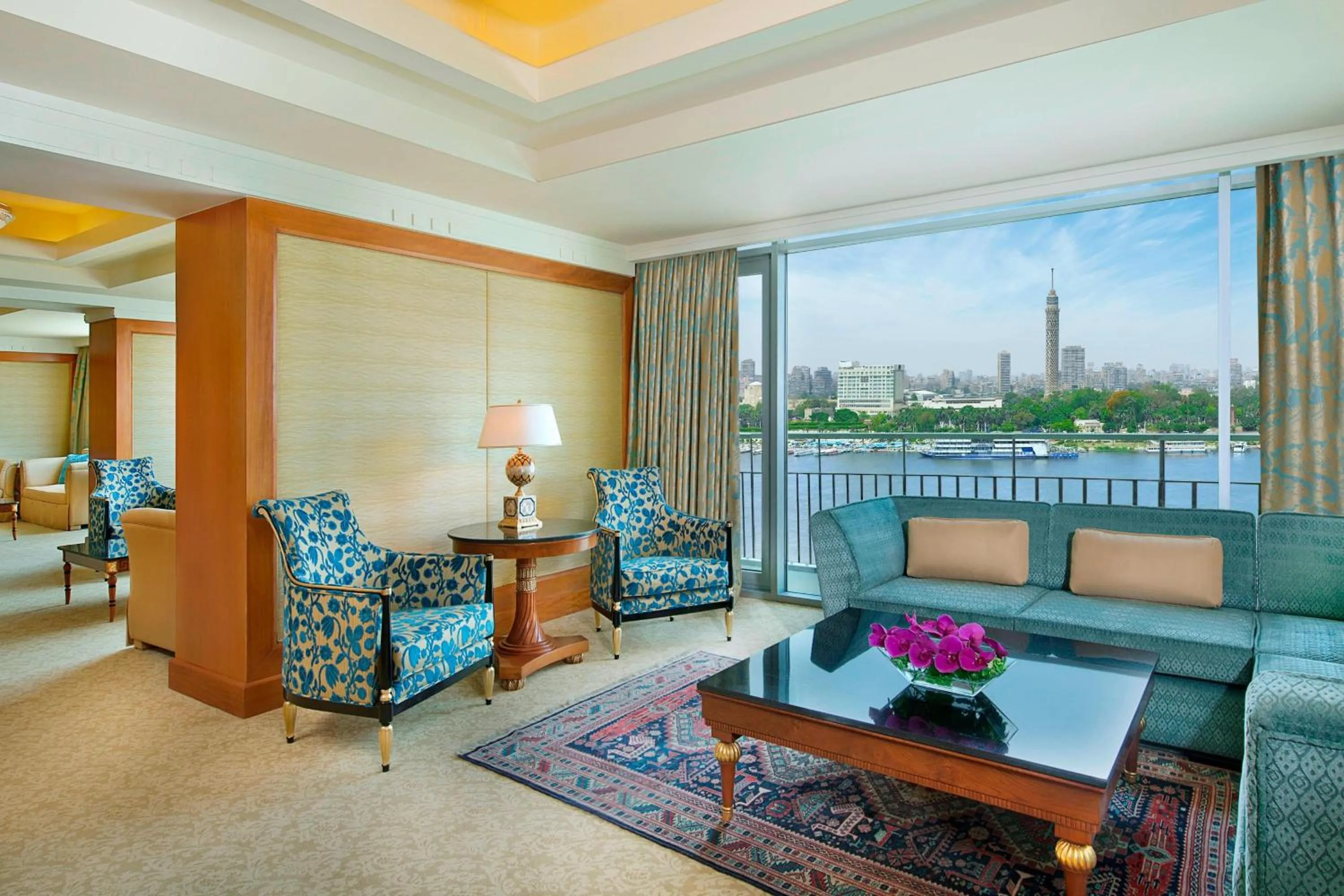 Living room in The Nile Ritz-Carlton, Cairo