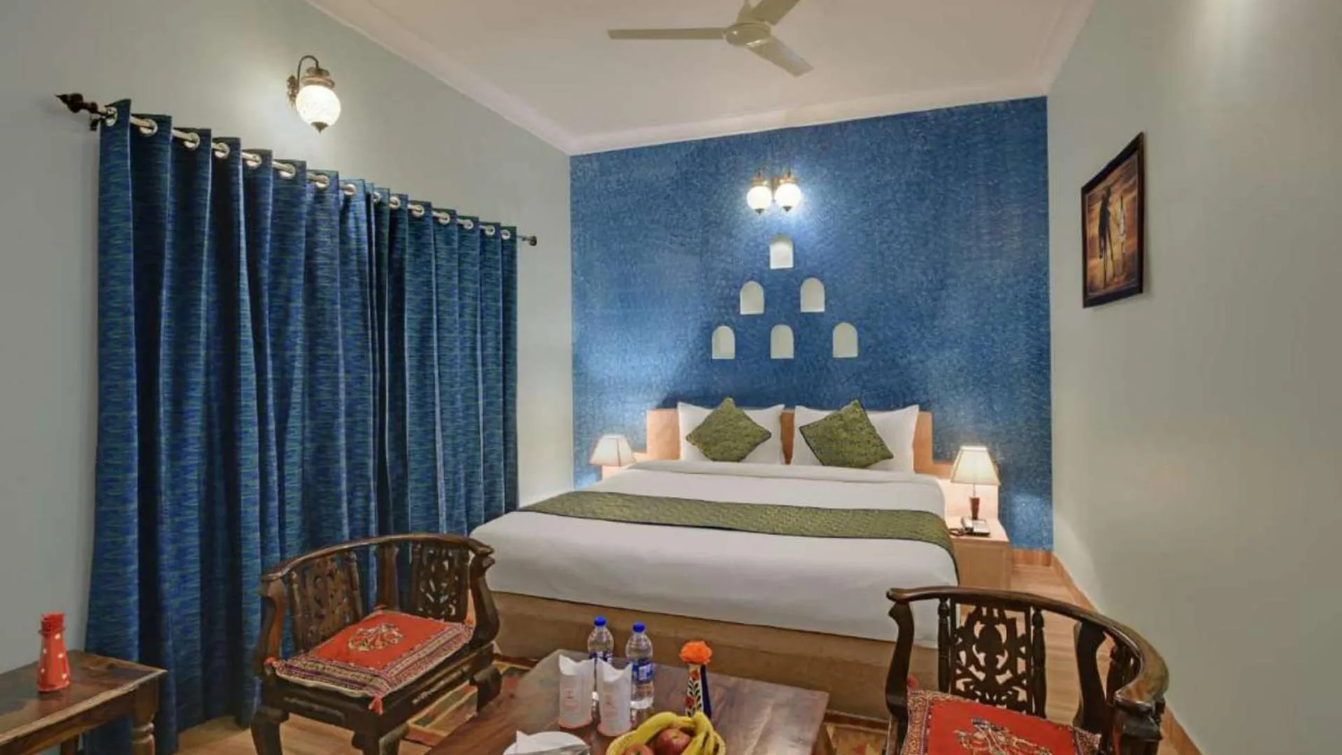 Bed in Hariyali Dhani Camps & Desert Resort With Swimming Pool, Jodhpur