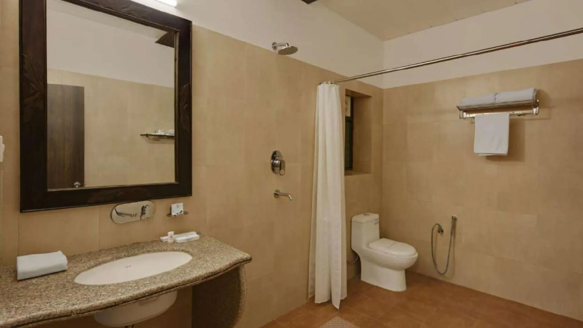 Shower in Hariyali Dhani Camps & Desert Resort With Swimming Pool, Jodhpur