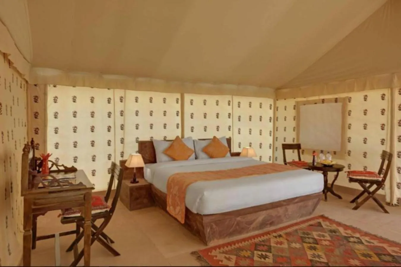 Bed in Hariyali Dhani Camps & Desert Resort With Swimming Pool, Jodhpur