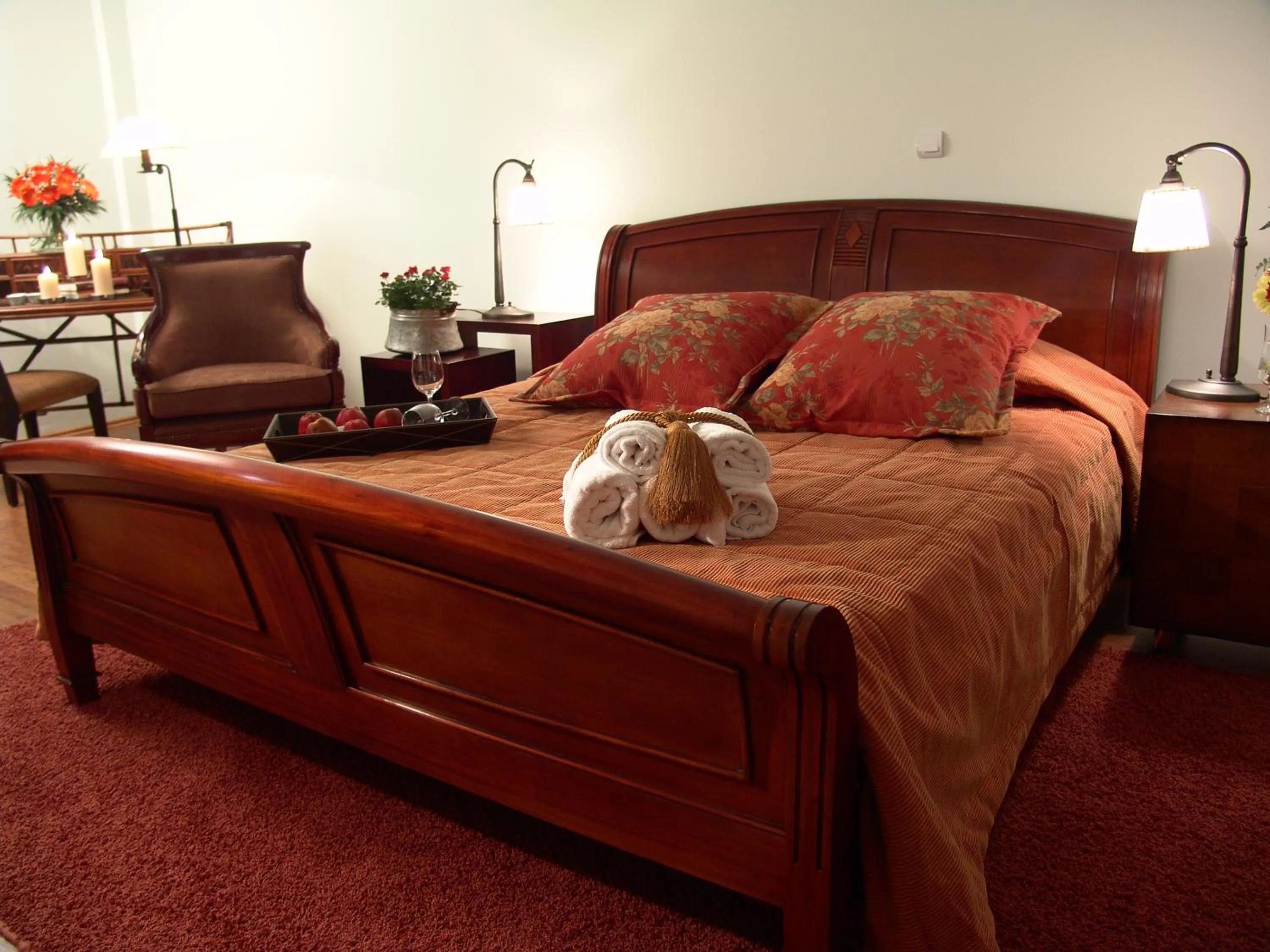 Bed in Aloni Toy Kir Thanasi Hotel & Spa