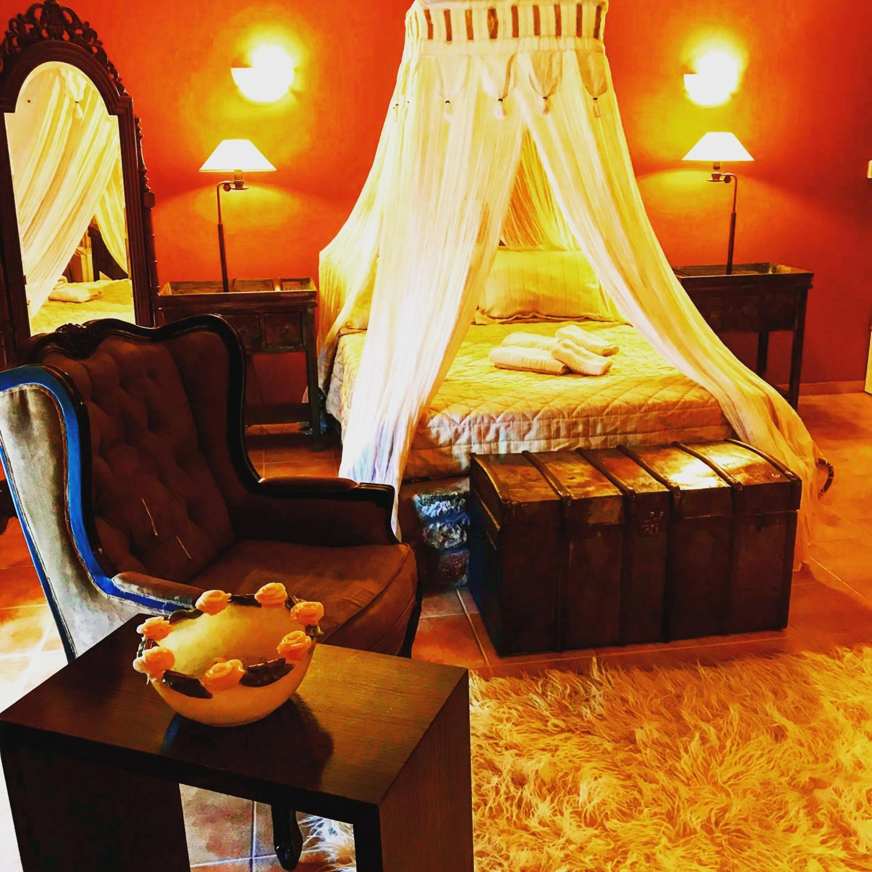 Bed in Aloni Toy Kir Thanasi Hotel & Spa