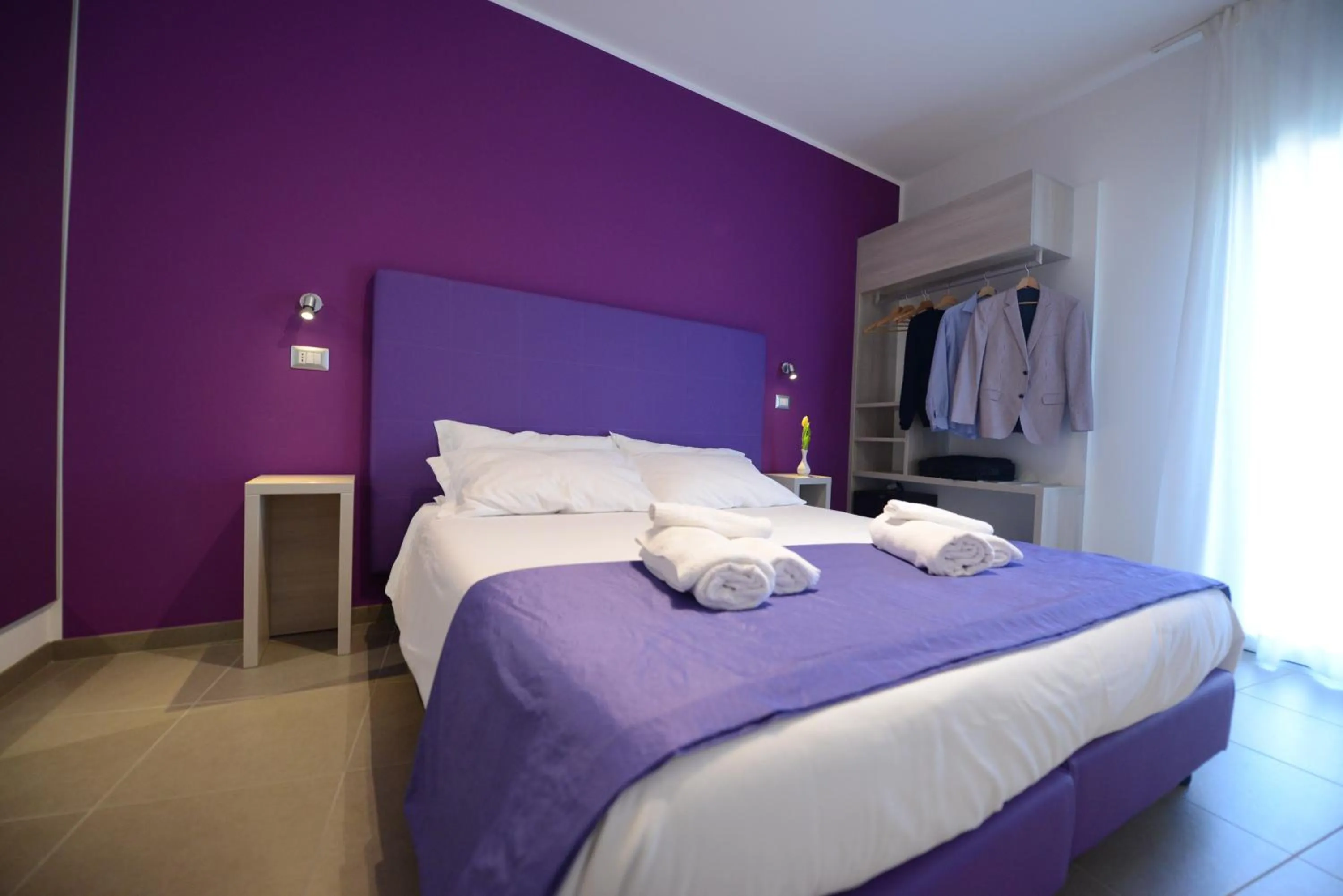 Bed in Hotel Nuova Orchidea