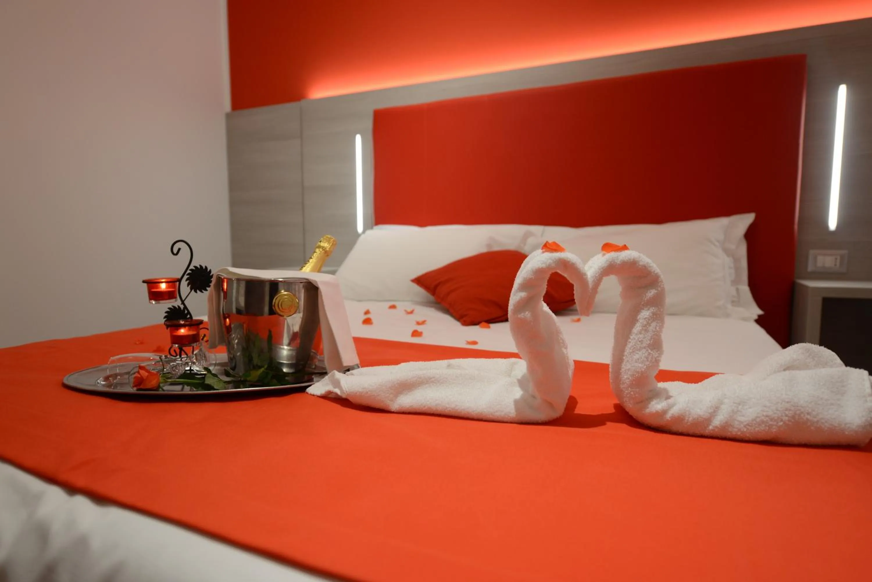 Bed in Hotel Nuova Orchidea