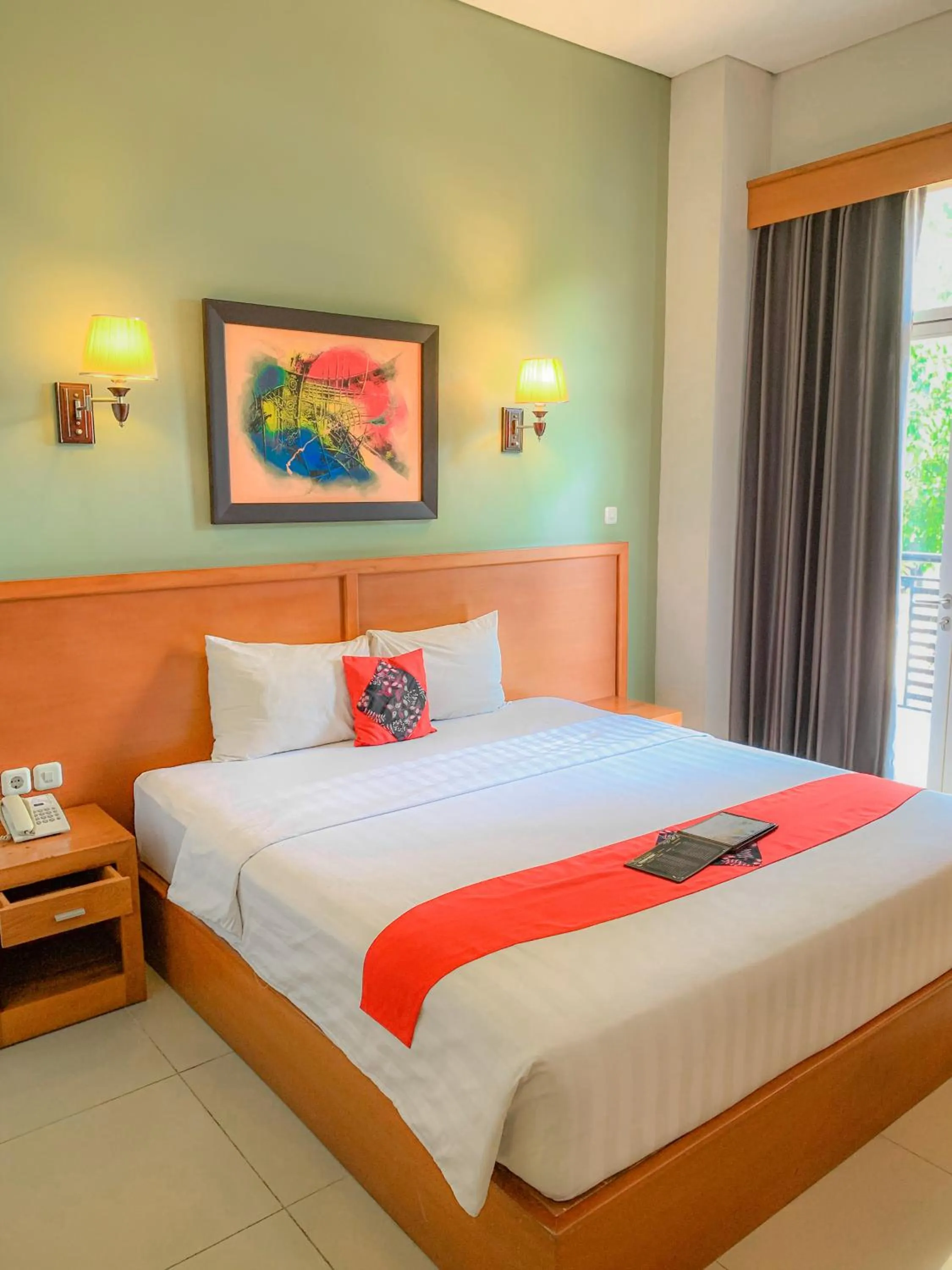 Property building, Bed in Prima SR Hotel & Convention Yogyakarta