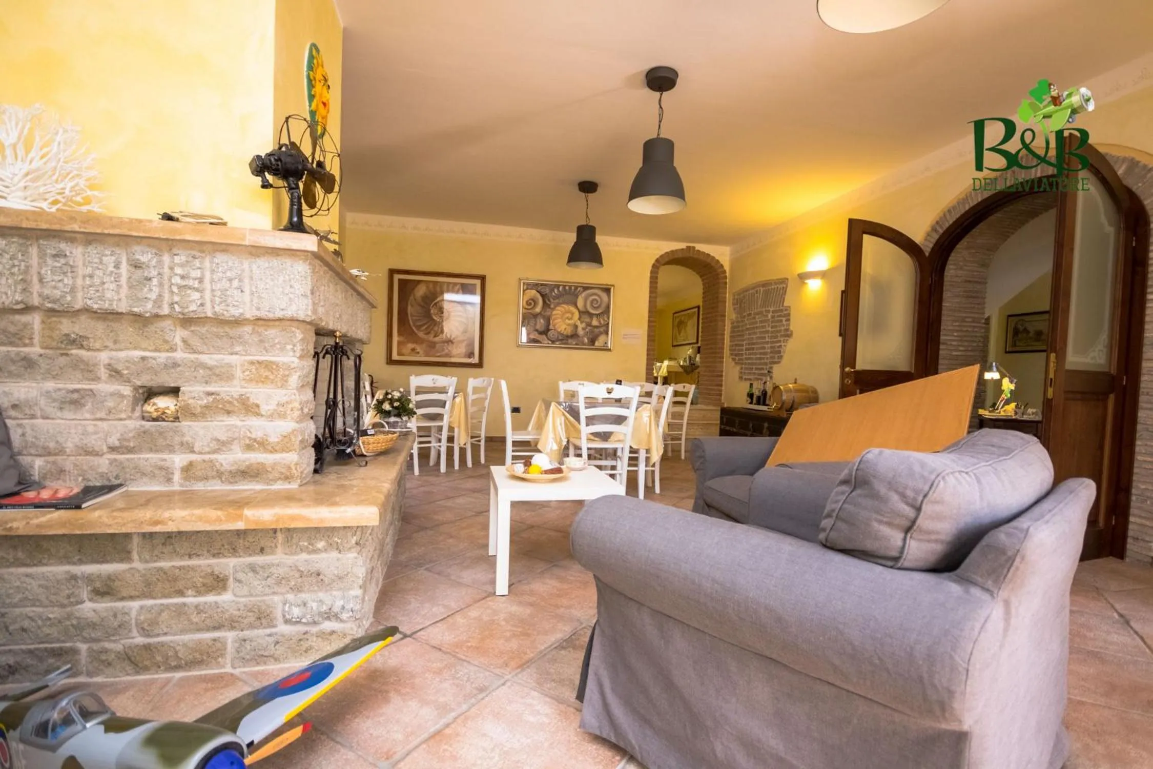 Seating area in B&B dell'Aviatore