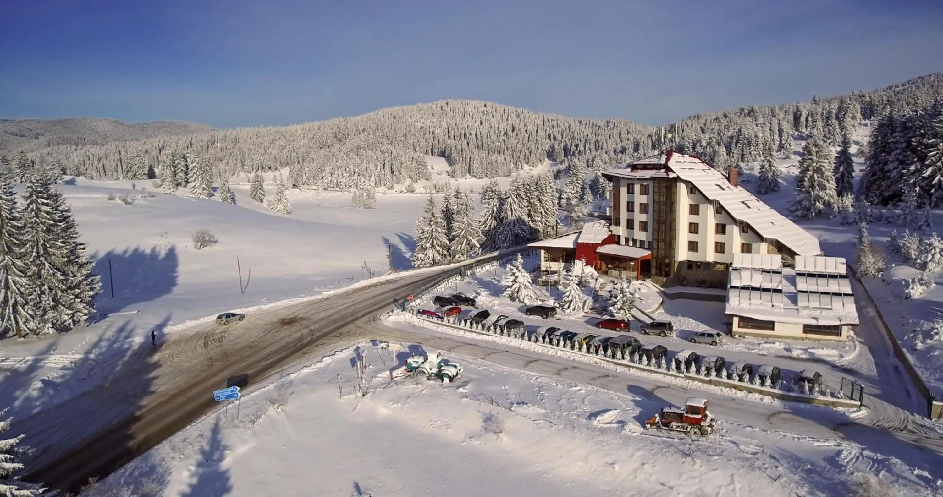 Bird's eye view in Hotel Coop Rozhen
