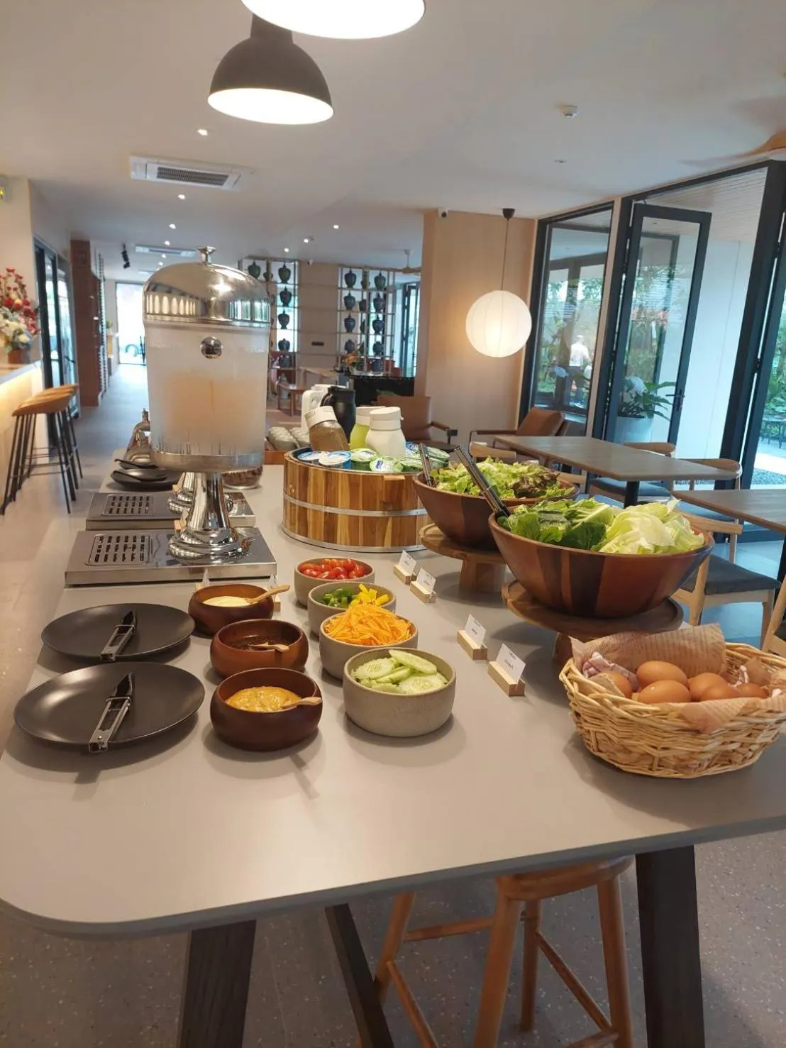 Breakfast in PAAK Hotel Suvarnabhumi