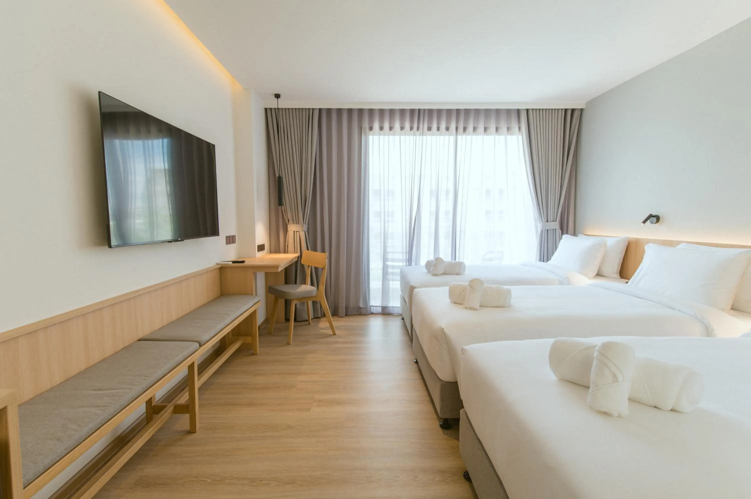 Bed in PAAK Hotel Suvarnabhumi