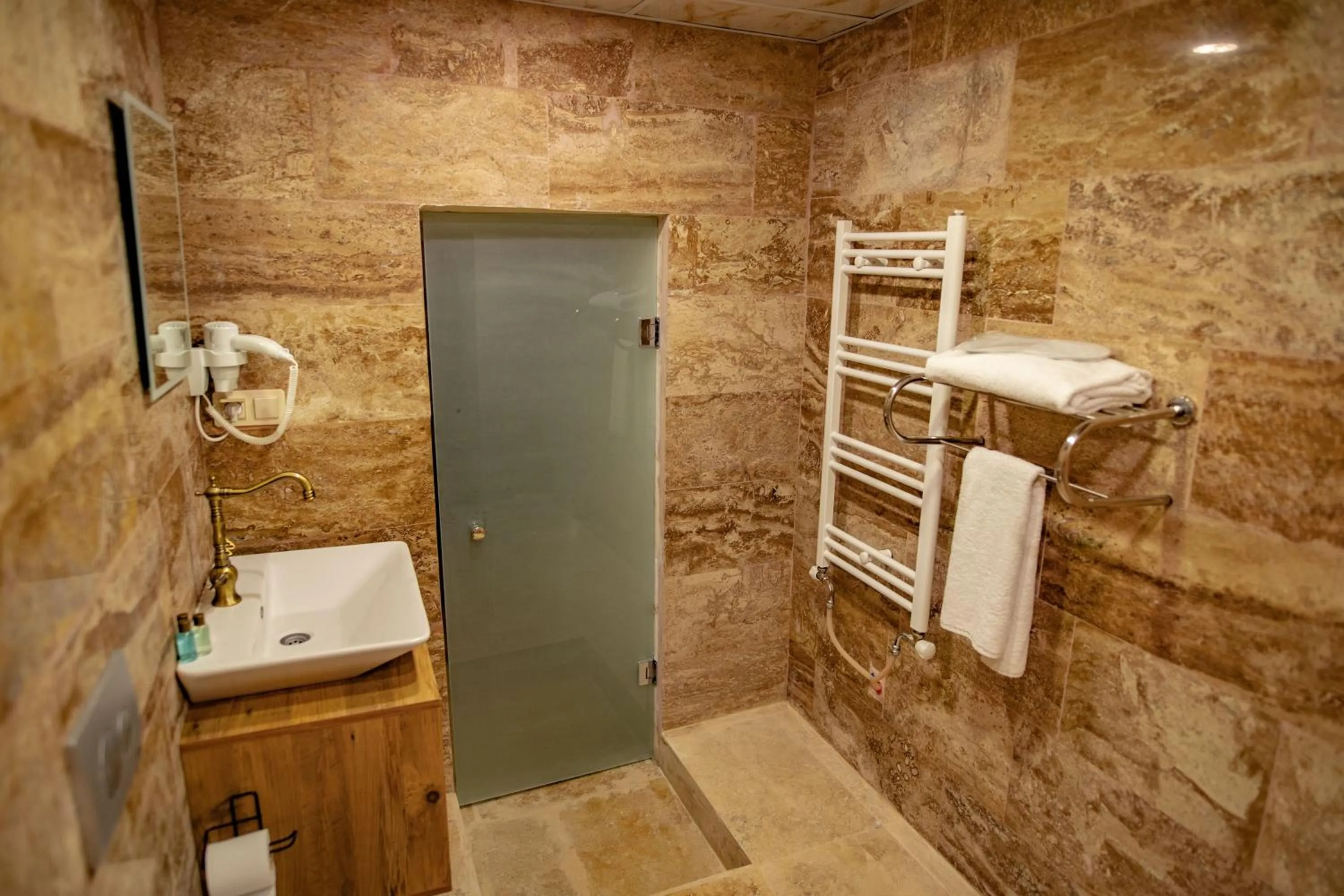 Bathroom in Senior Stone House
