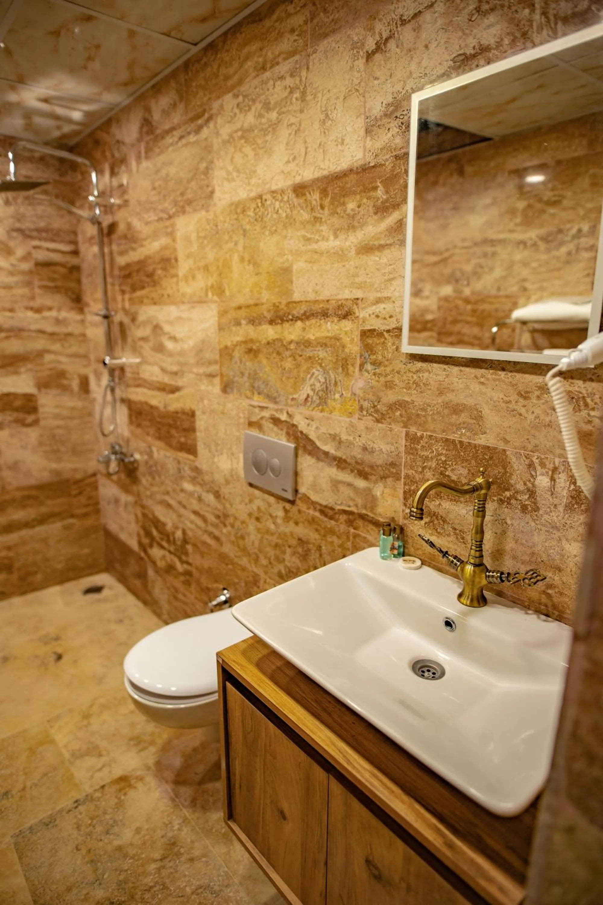 Shower in Senior Stone House
