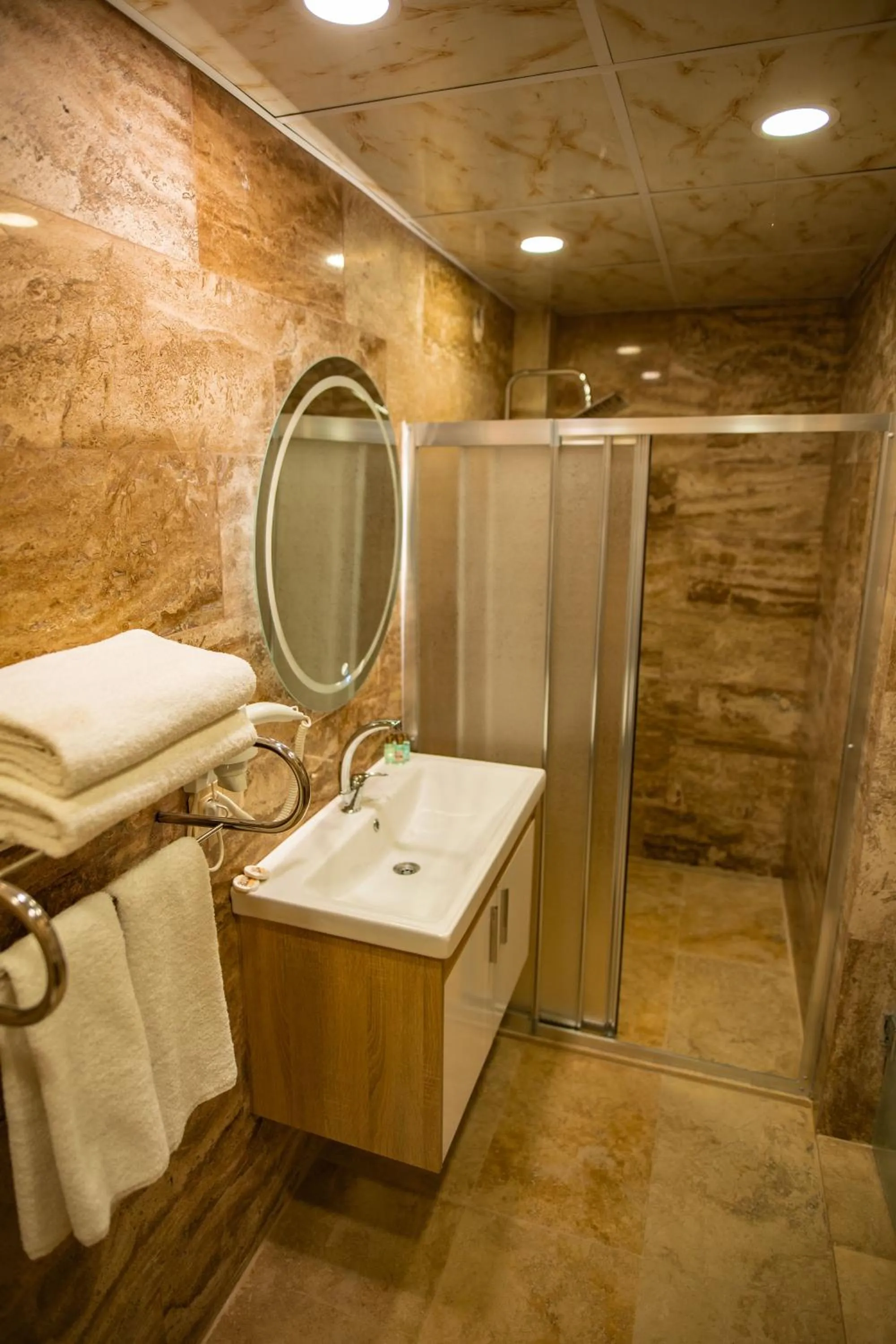 Shower in Senior Stone House