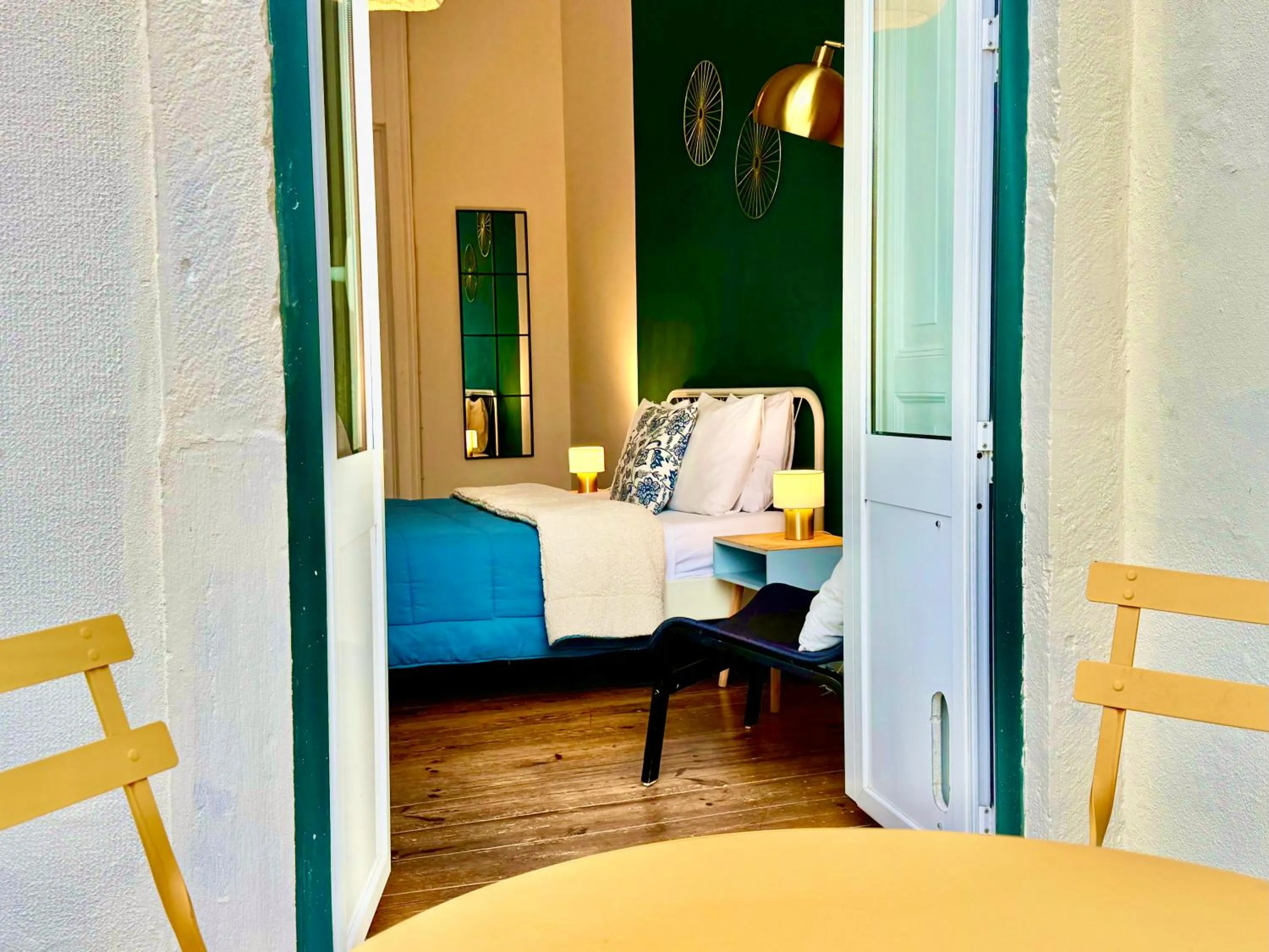 Balcony/Terrace, Bed in Ambiente Hostel