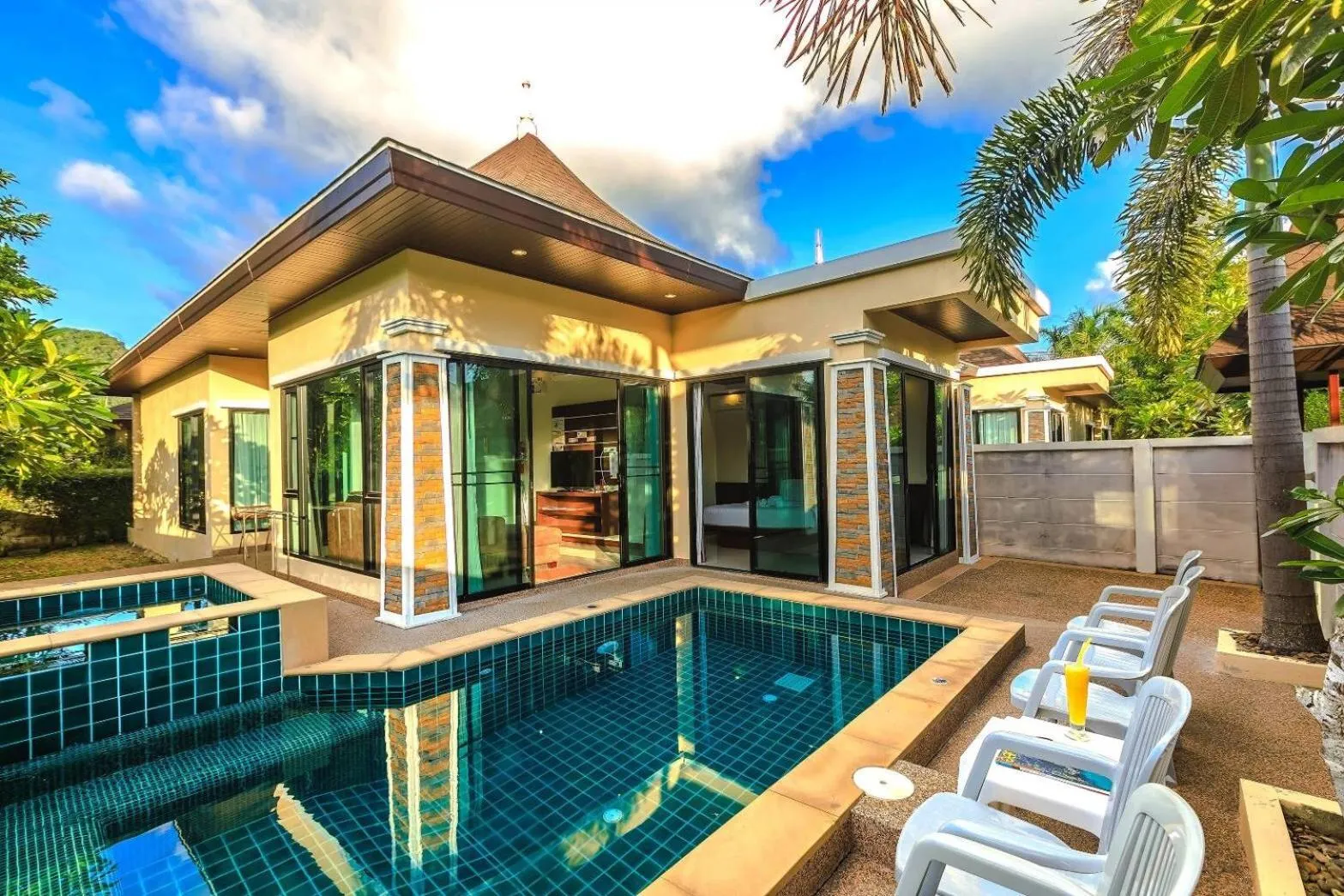 Pool view in Aonang Oscar Pool Villas - Free Shuttle to Aonang Beach -shared pool - private pool