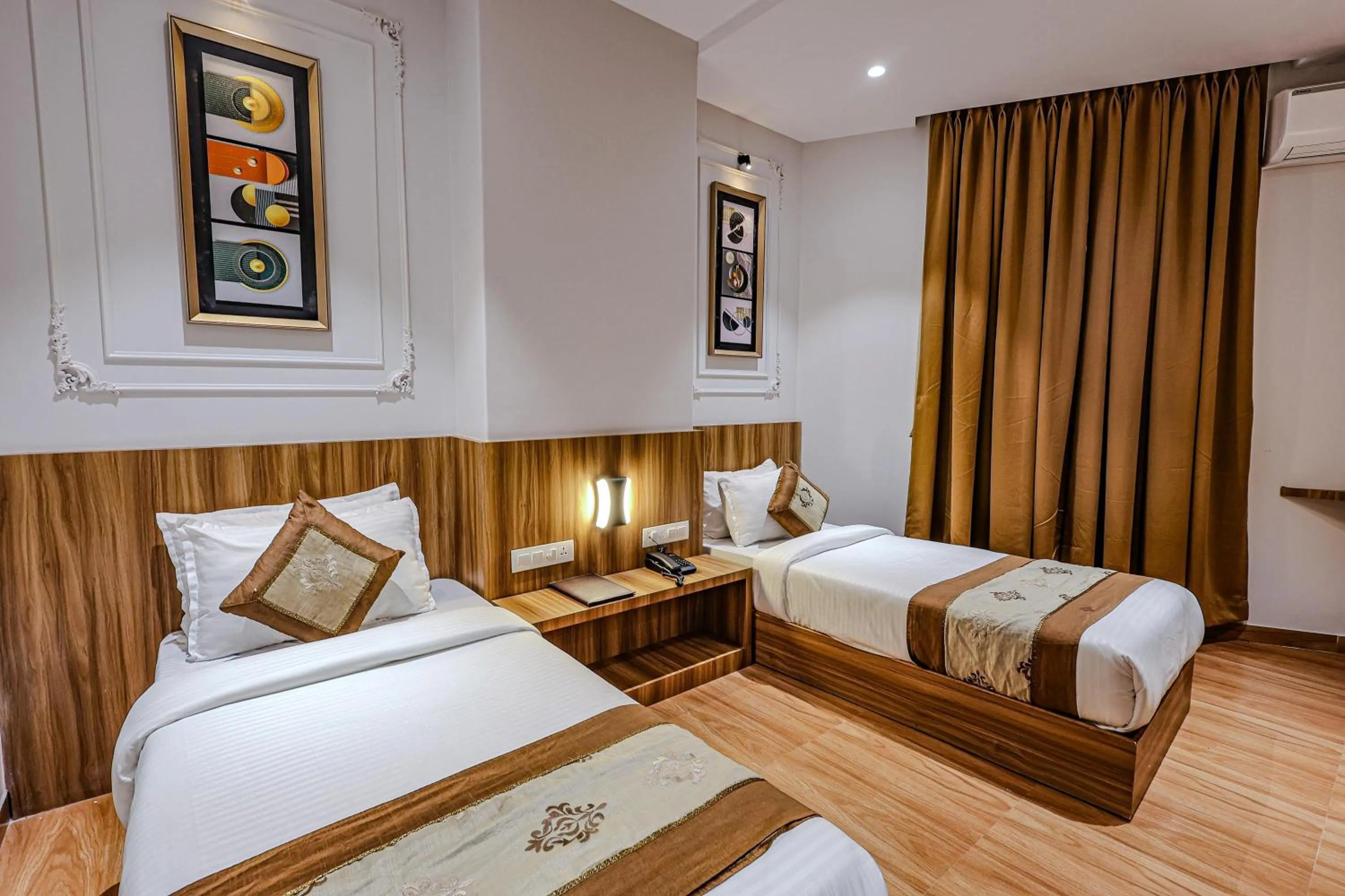 Bed in Hotel Alfa Suites