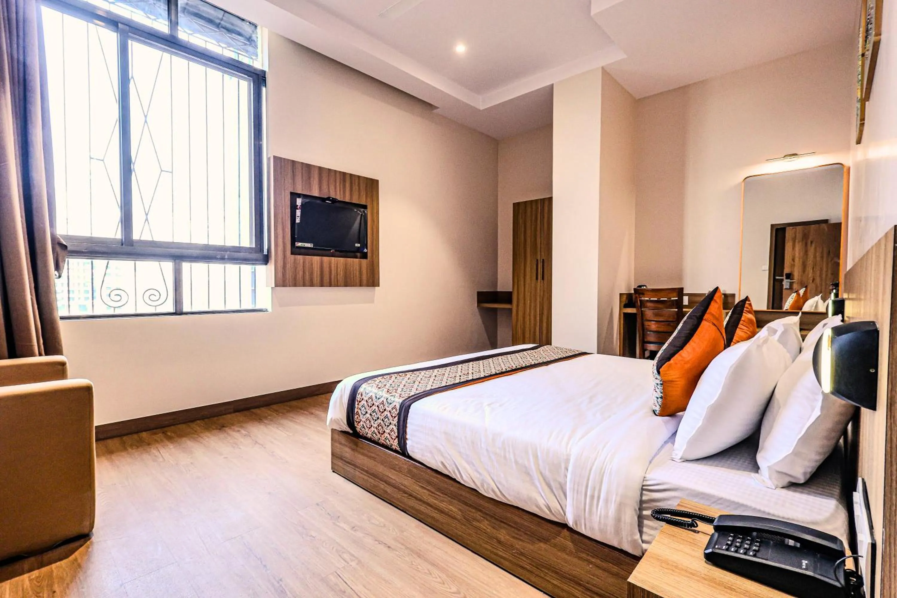 Bed in Hotel Alfa Suites