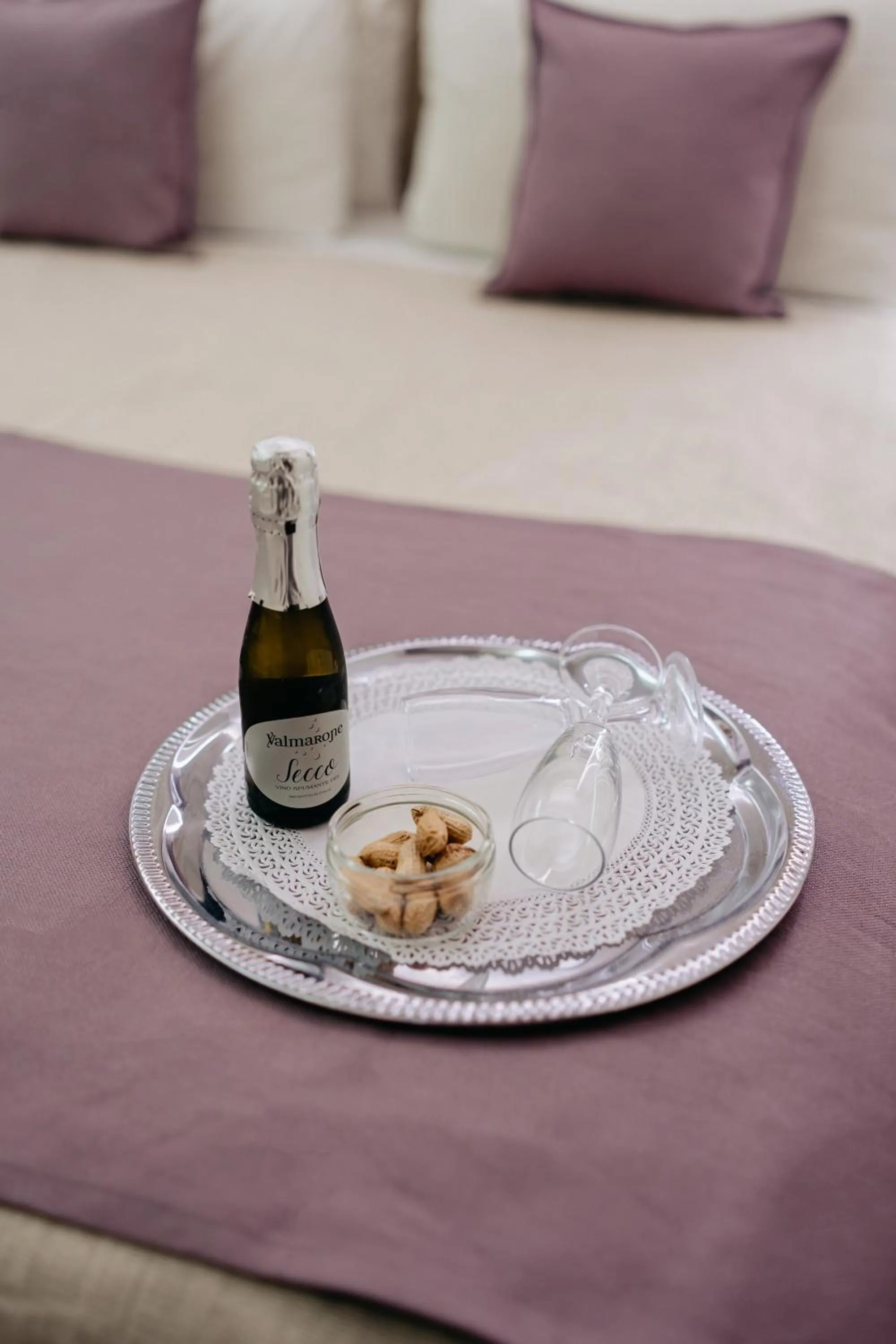 Bed in Room 230 Roma Luxury Suites