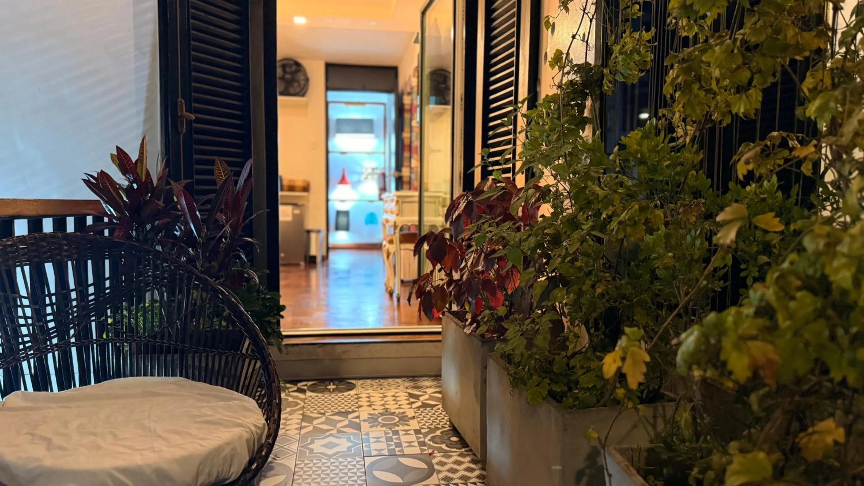 Patio in La Casa del Viajero