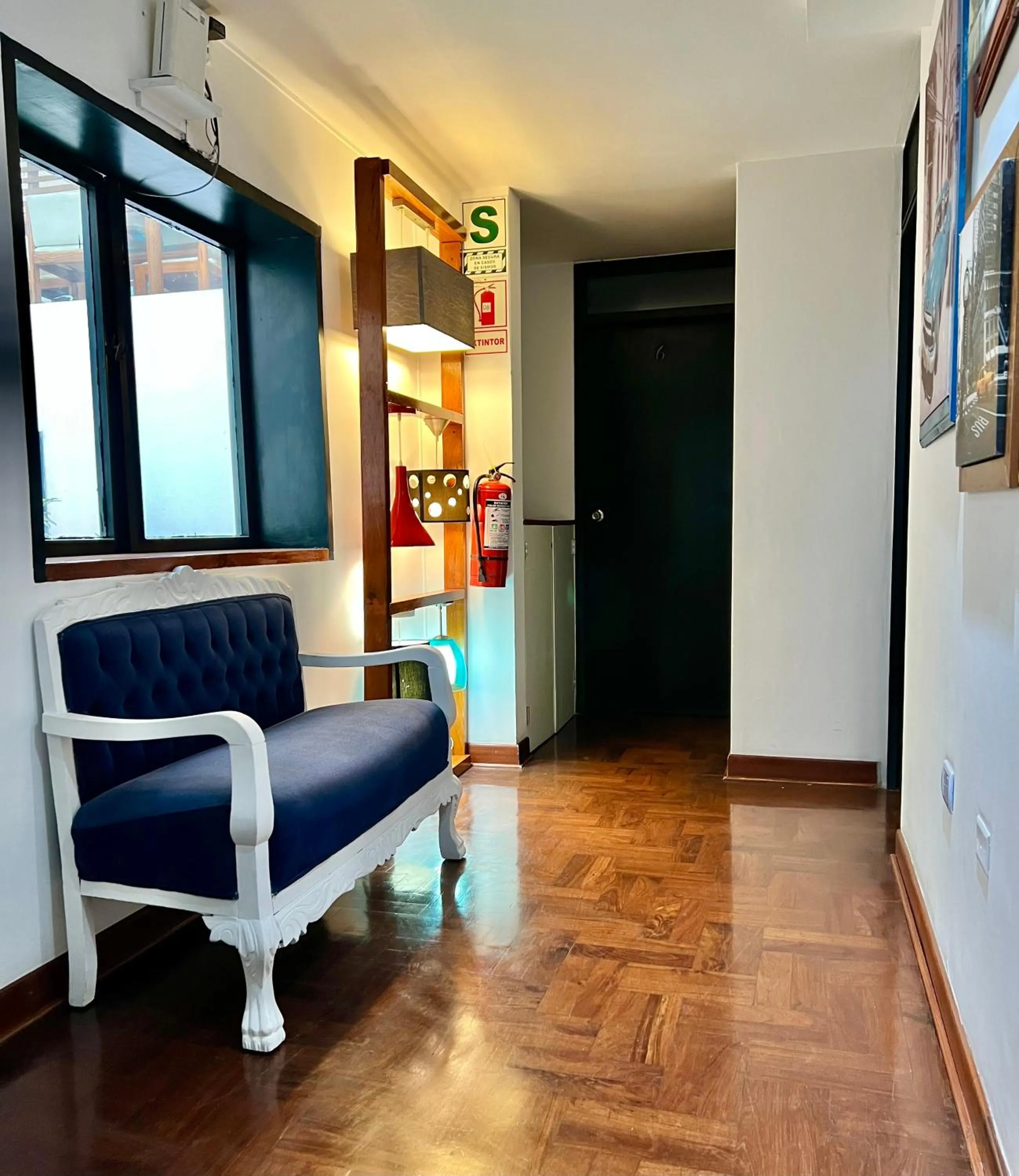 Lobby or reception in La Casa del Viajero