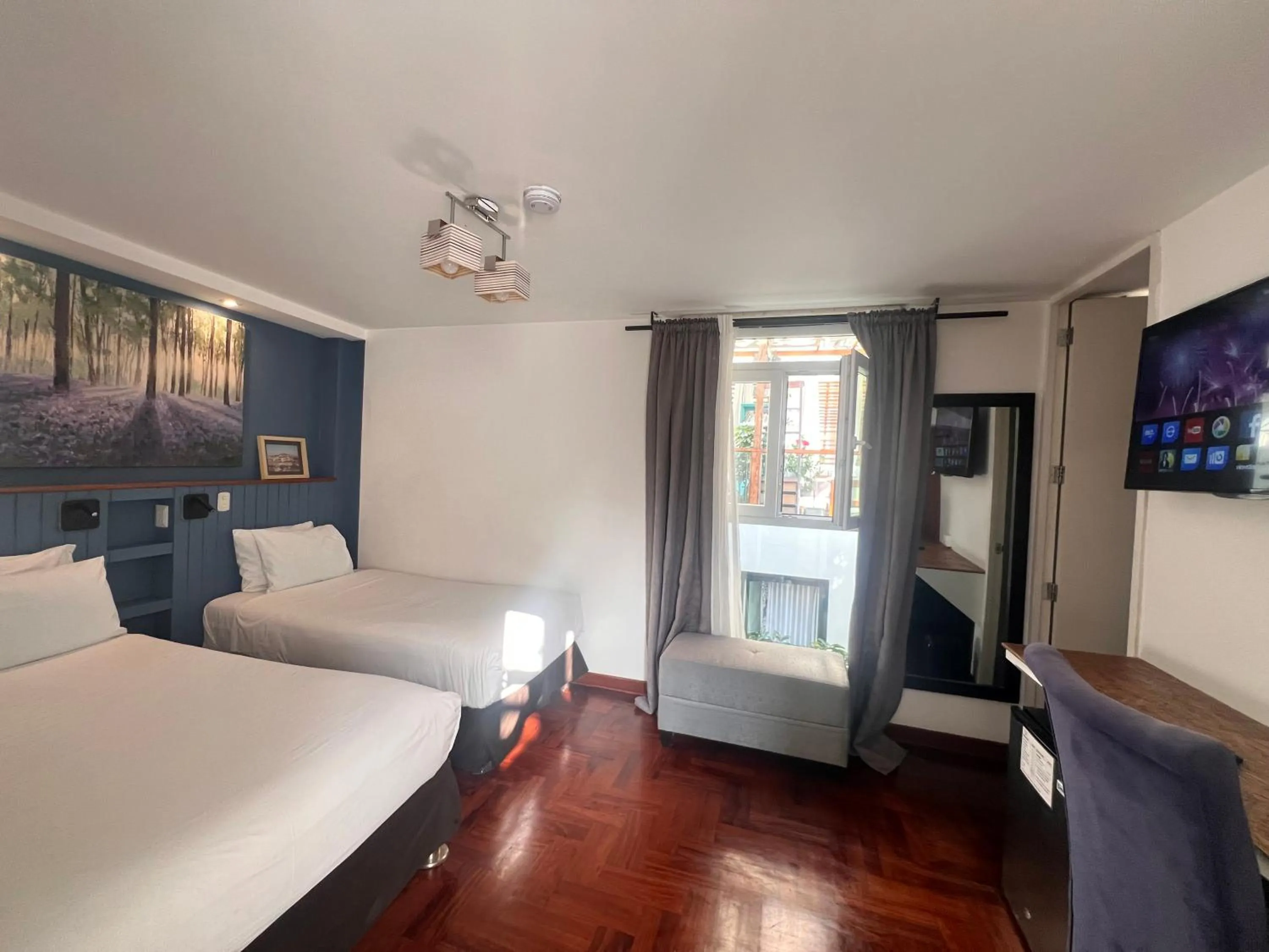 TV and multimedia, Bed in La Casa del Viajero