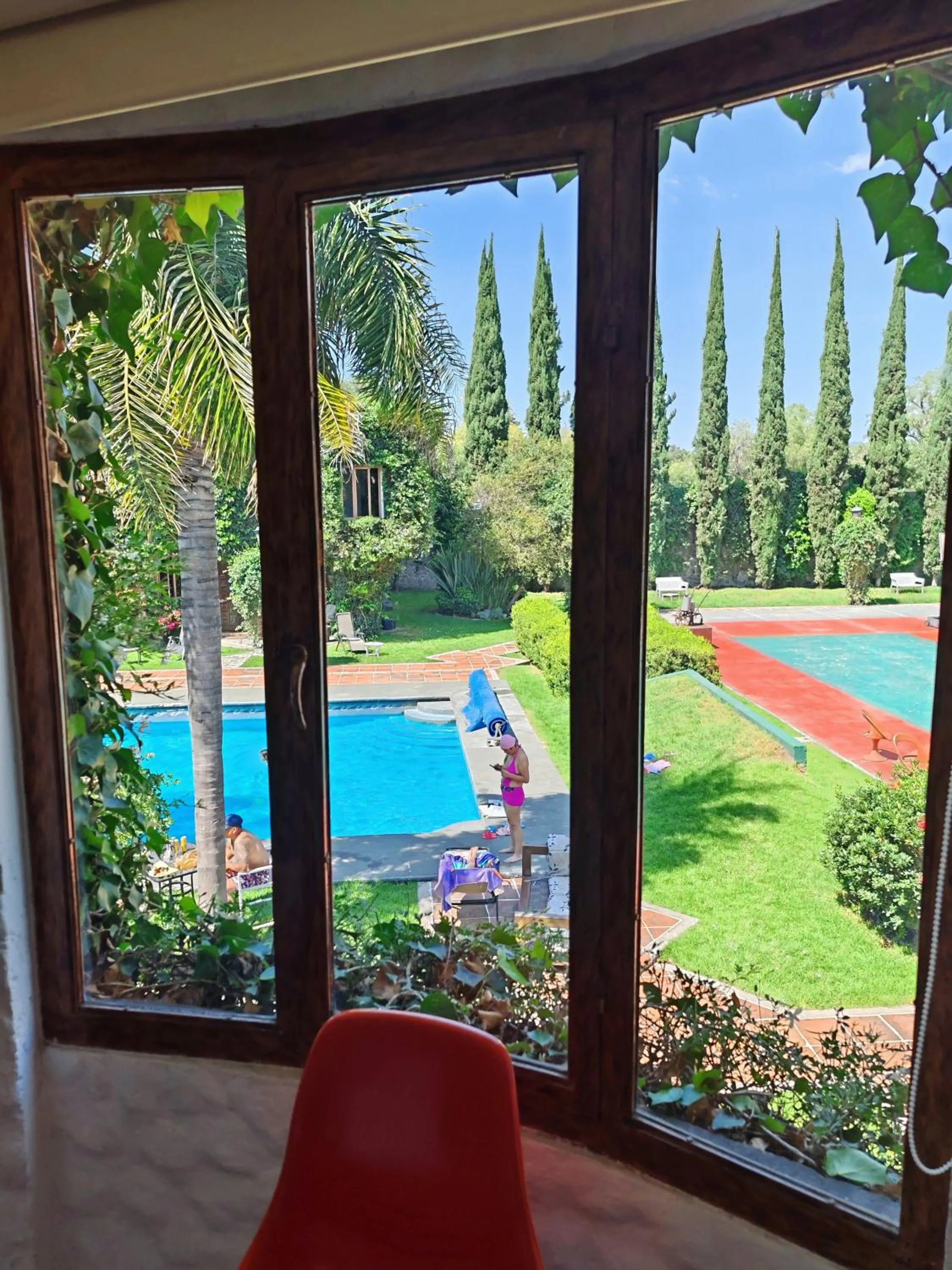 Pool view in Mansion Tepotzotlan