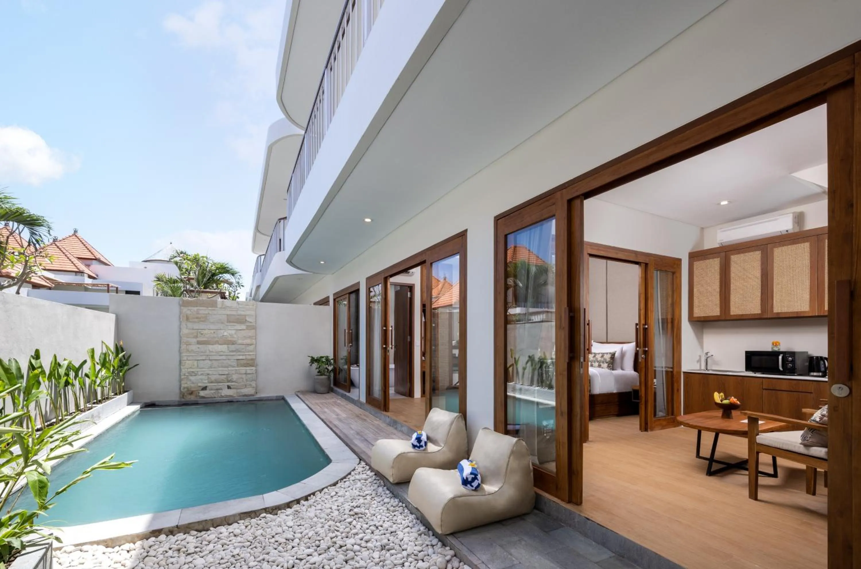 Living room in La Tropica Canggu Bali By Kanaya Hospitality