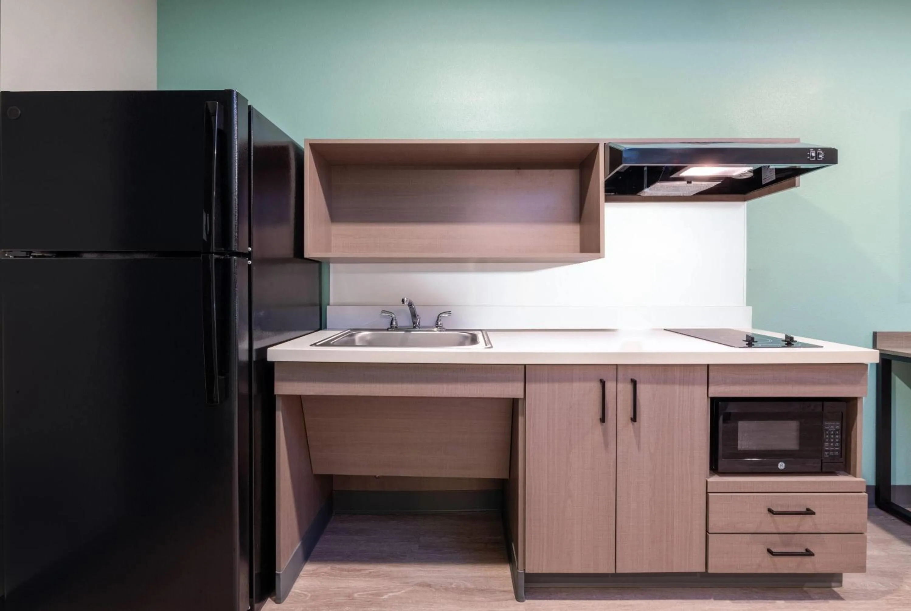 Kitchen or kitchenette in ECHO Suites Extended Stay by Wyndham Houston Pasadena Fwy Pl