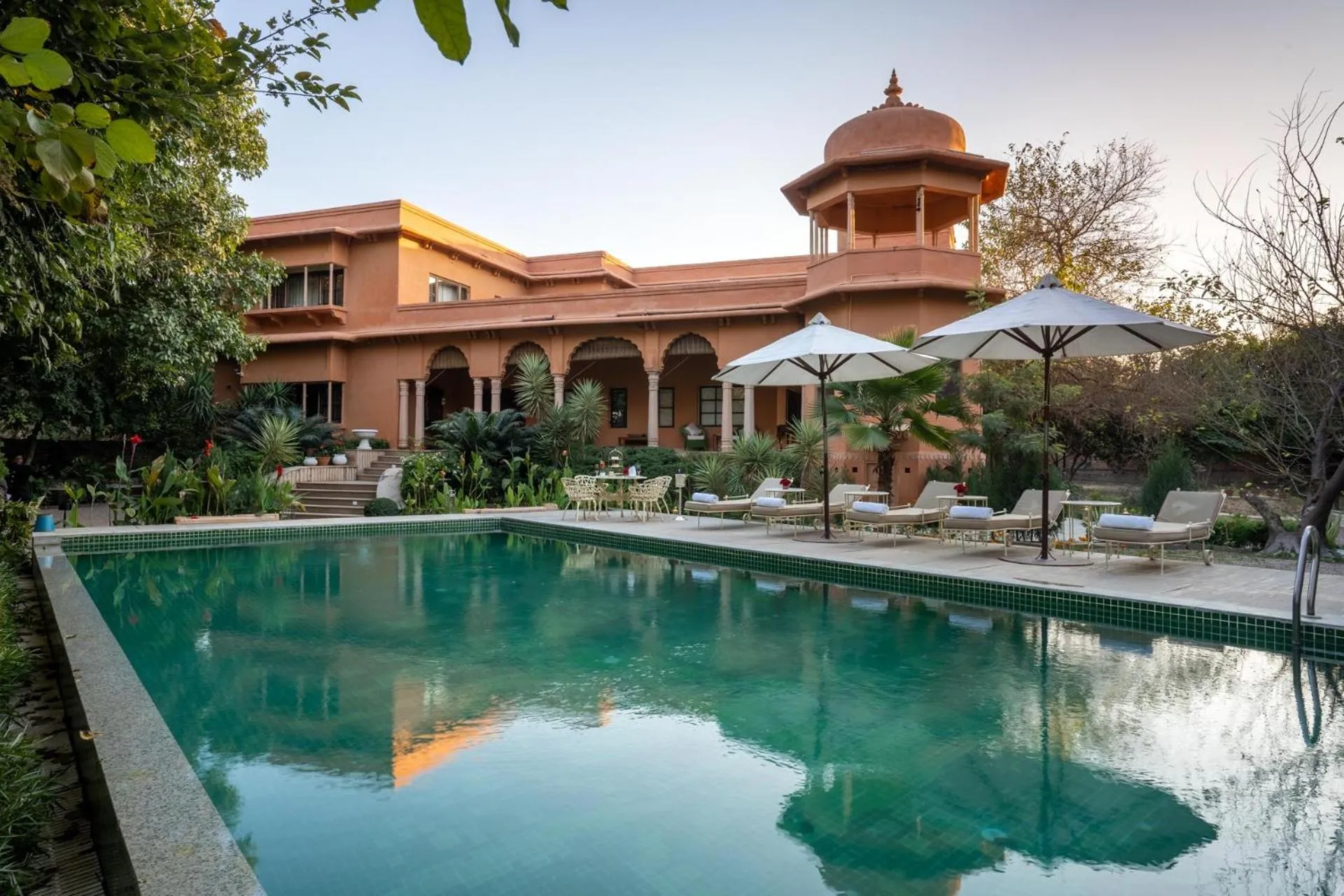 Swimming pool in Srinivas The Royal Residence, Jaipur