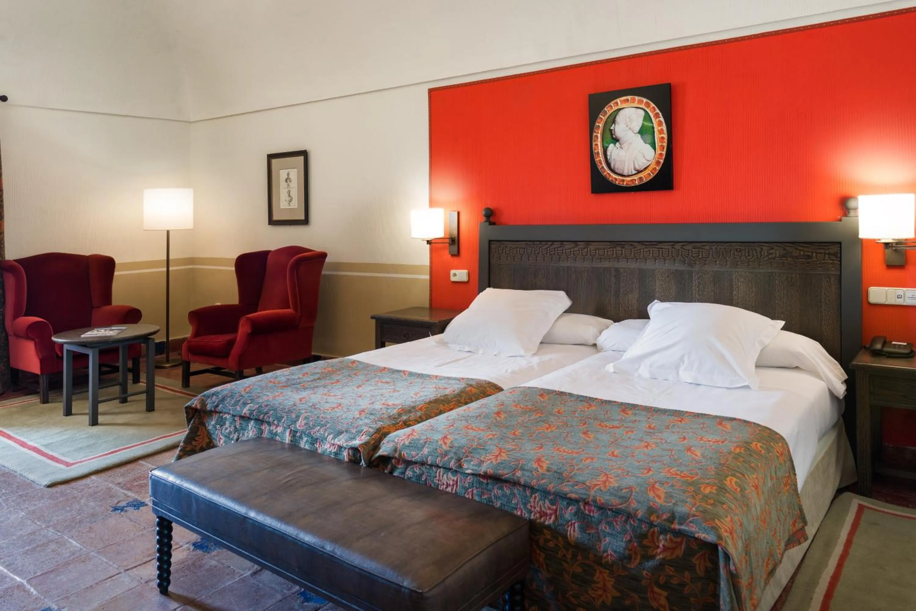 Bed in Parador de Oropesa