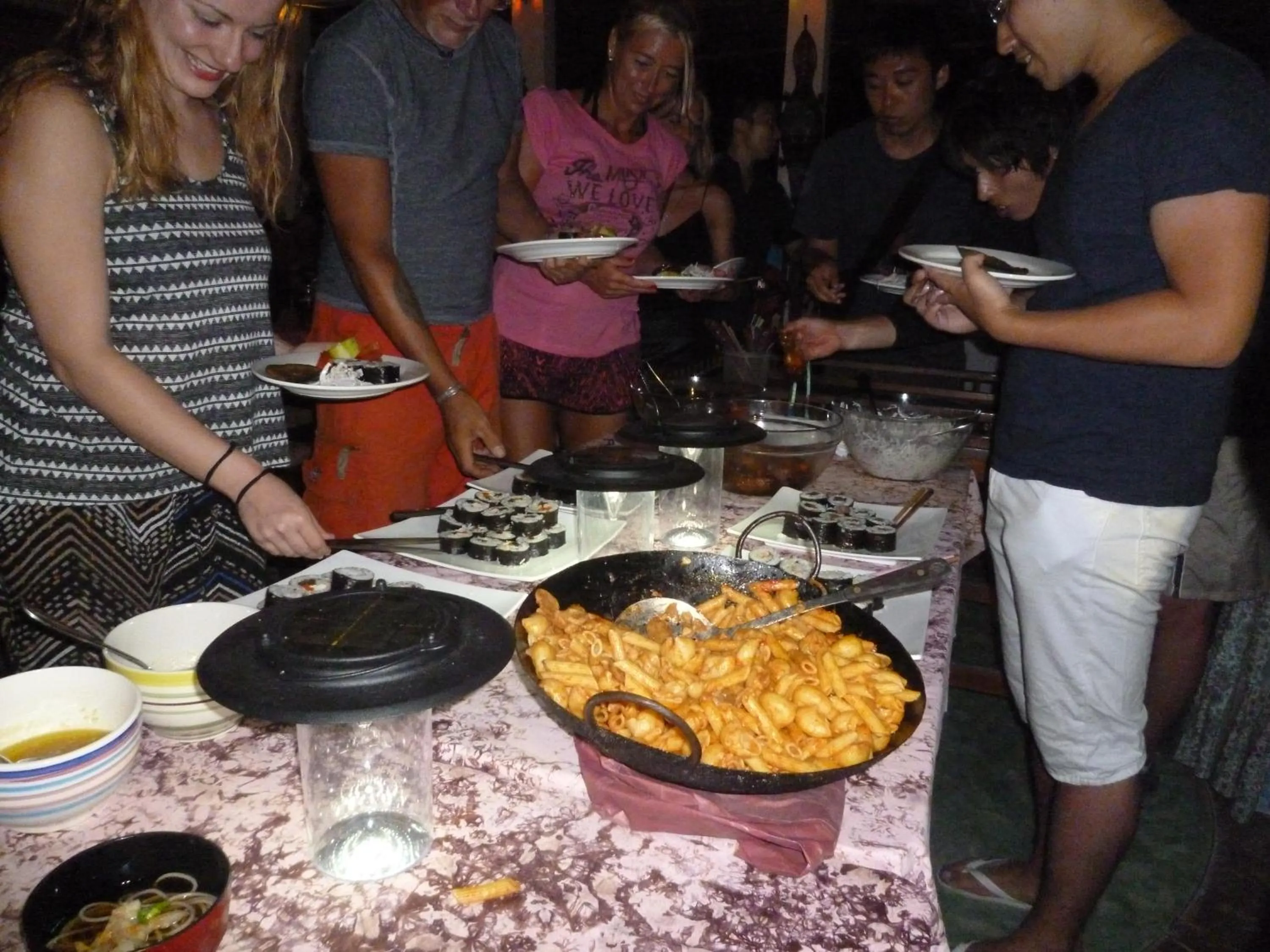 Food in Paradise Beach Bungalows