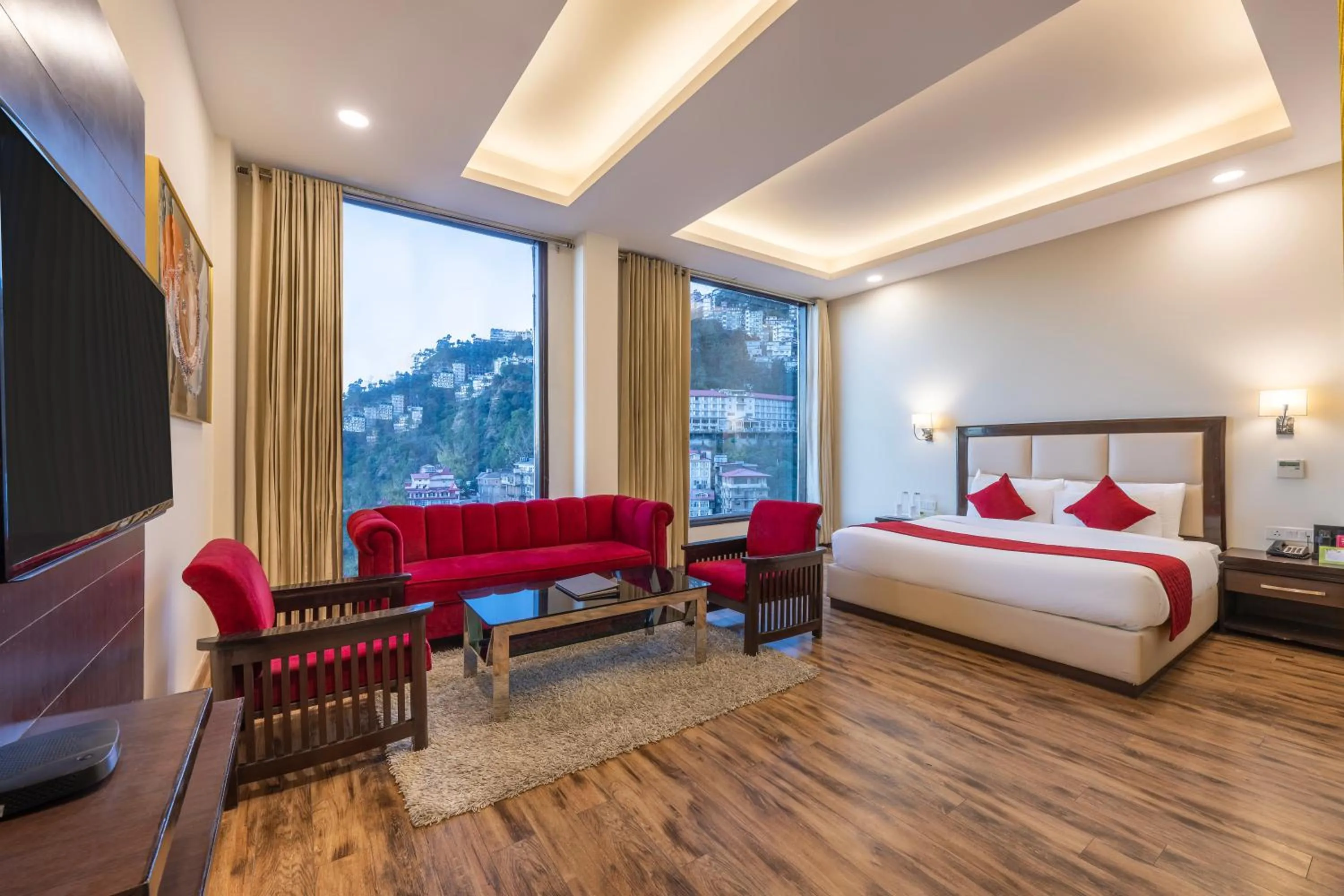 Bed in Snow Valley Resorts Shimla