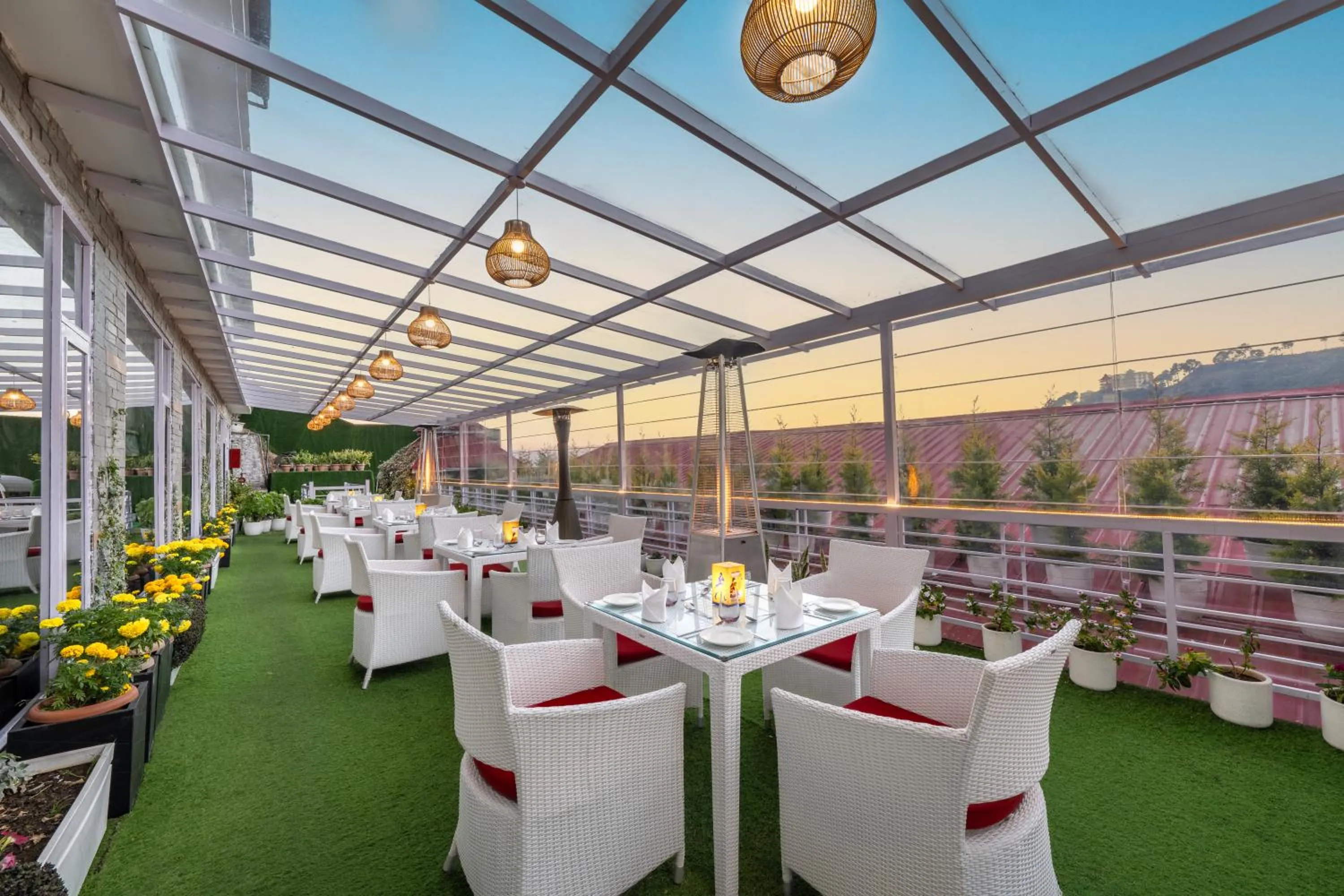 Patio in Snow Valley Resorts Shimla