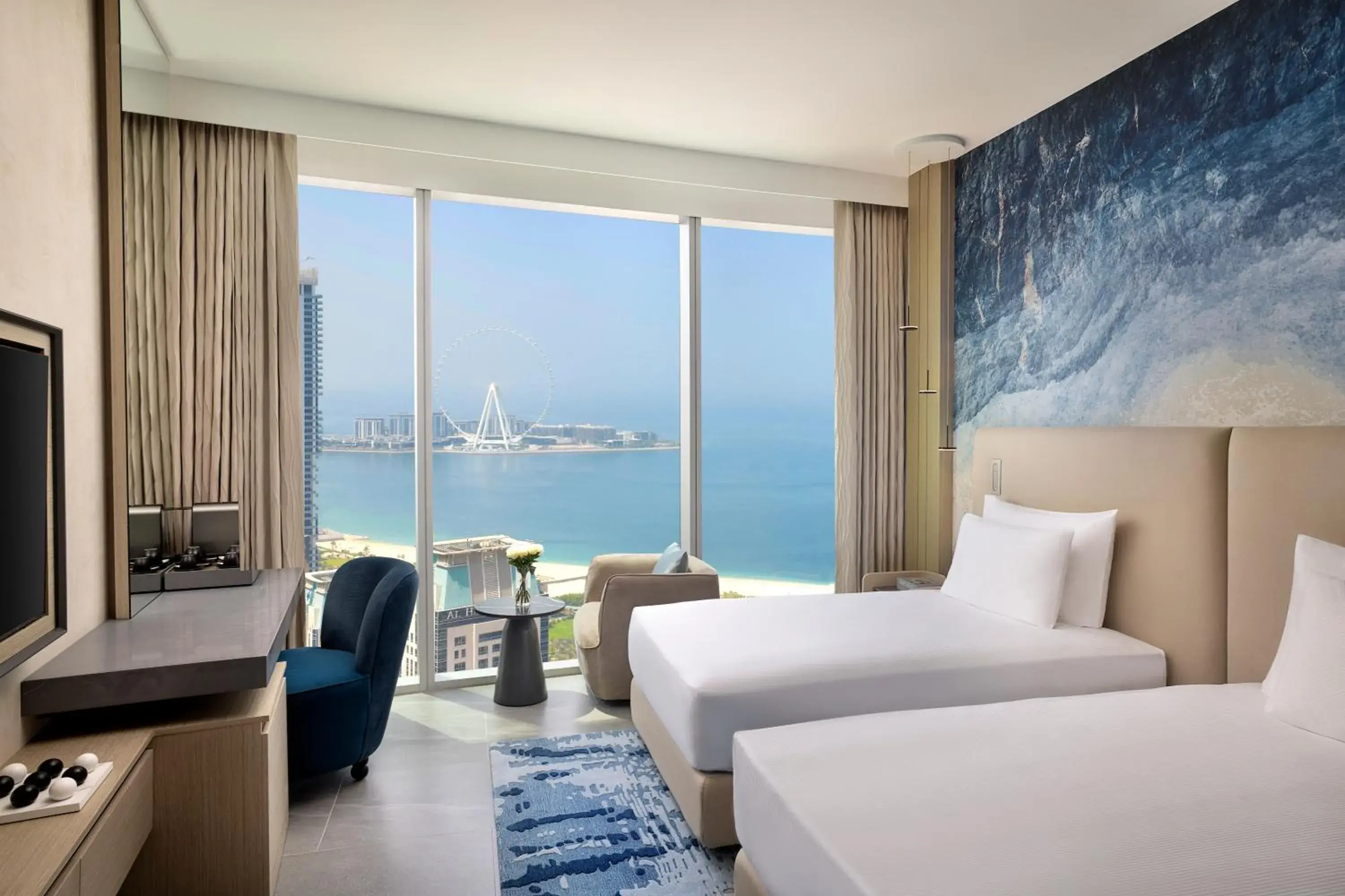 Premium Twin Room with Sea View in Ciel Dubai Marina, Vignette Collection by IHG Premium Twin Room with Sea View in Ciel Dubai Marina, Vignette Collection by IHG