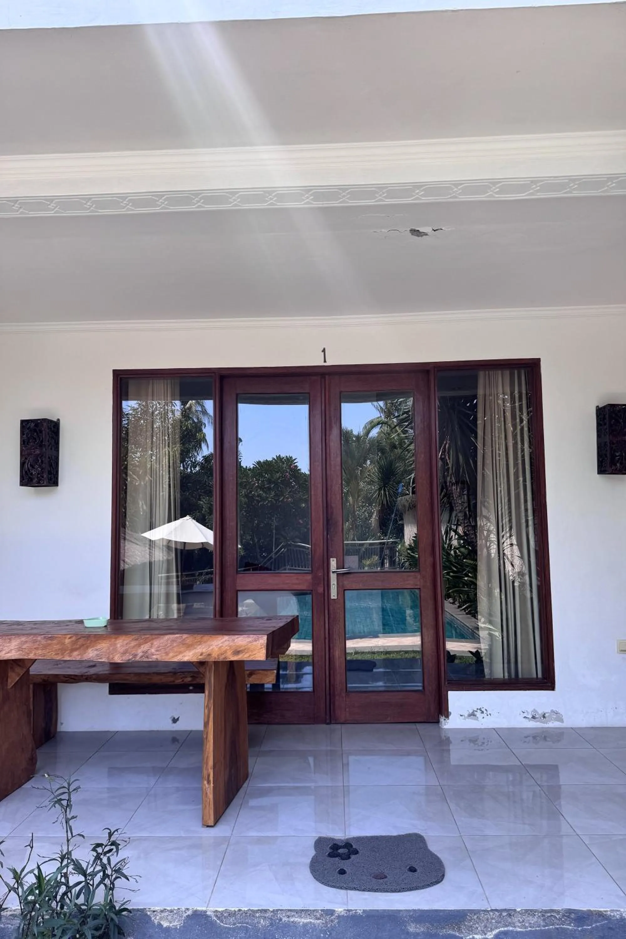 Patio in Senggigi Cottages Lombok