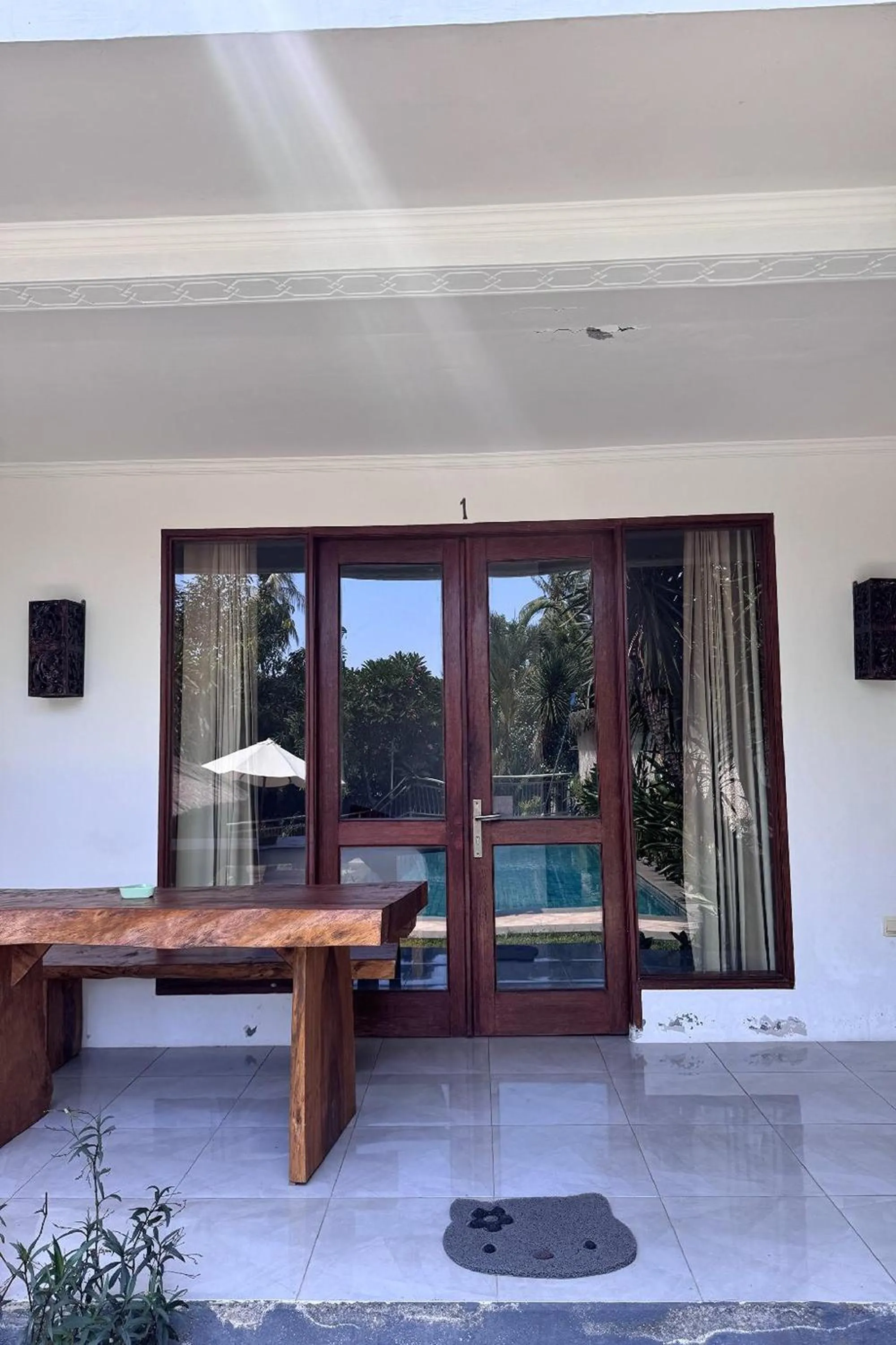 Balcony/Terrace in Senggigi Cottages Lombok