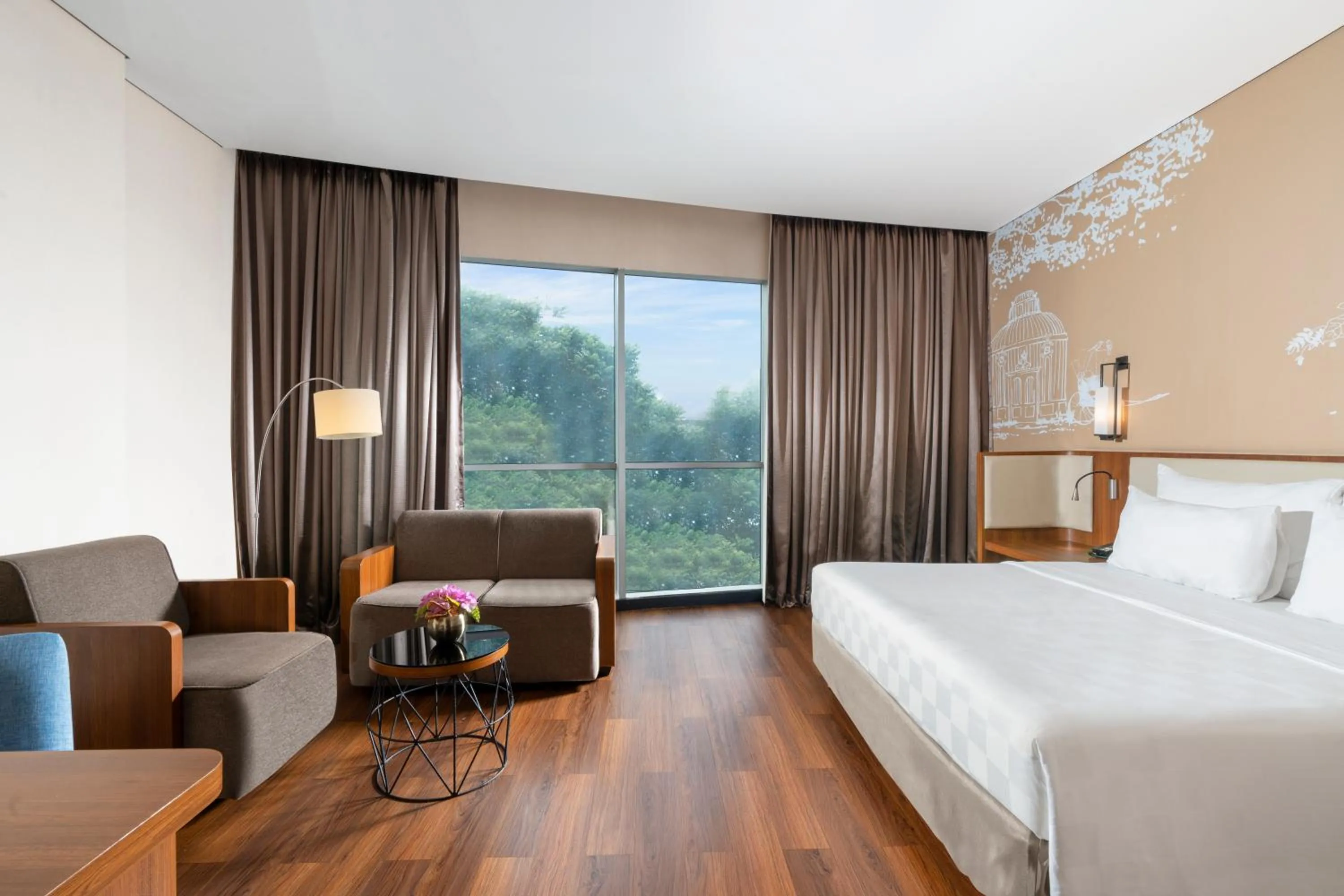 City view, Bed in Swiss-Belhotel Airport Jakarta