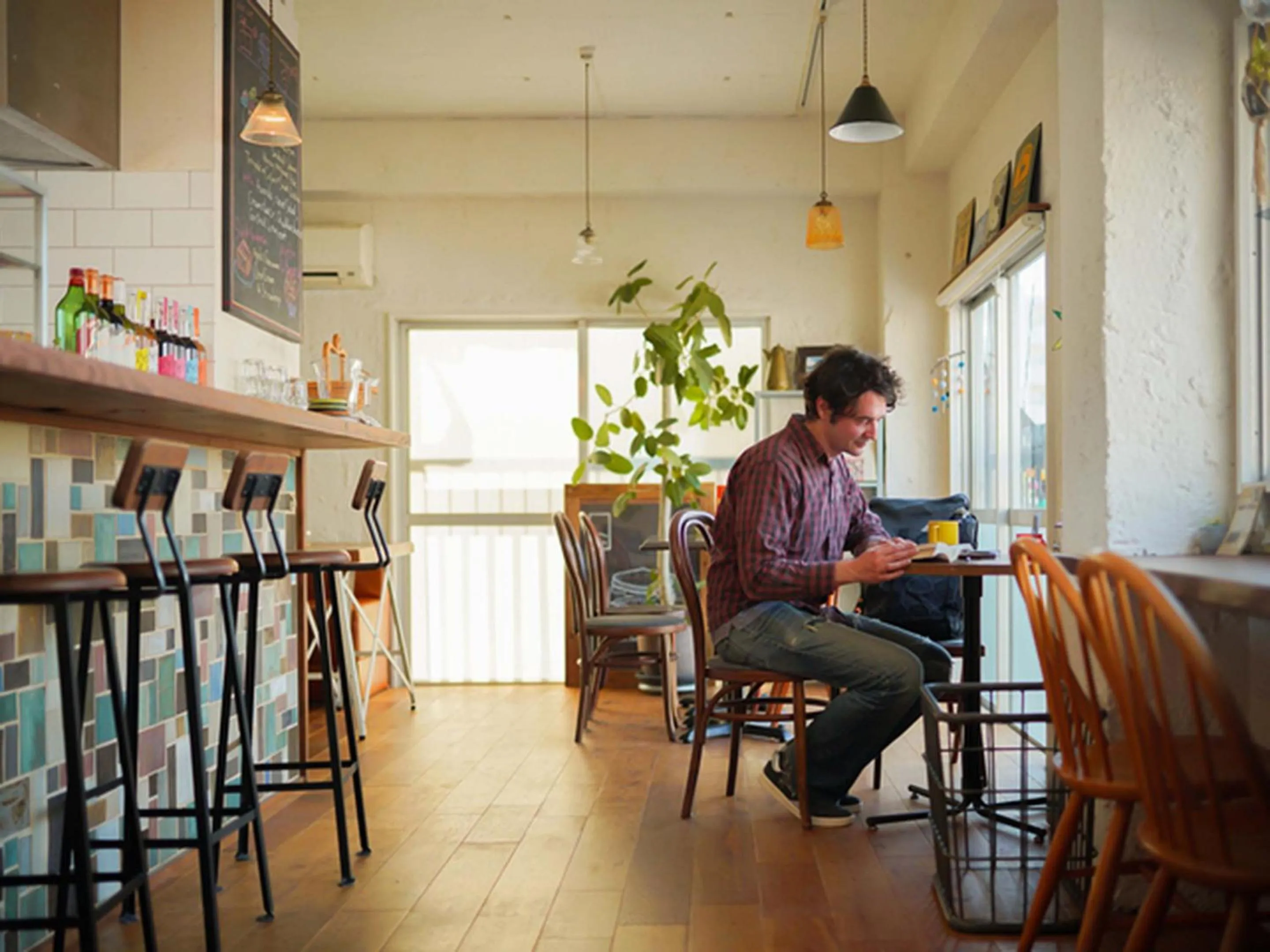 Lobby or reception in ROUTE - Cafe and Petit Hostel