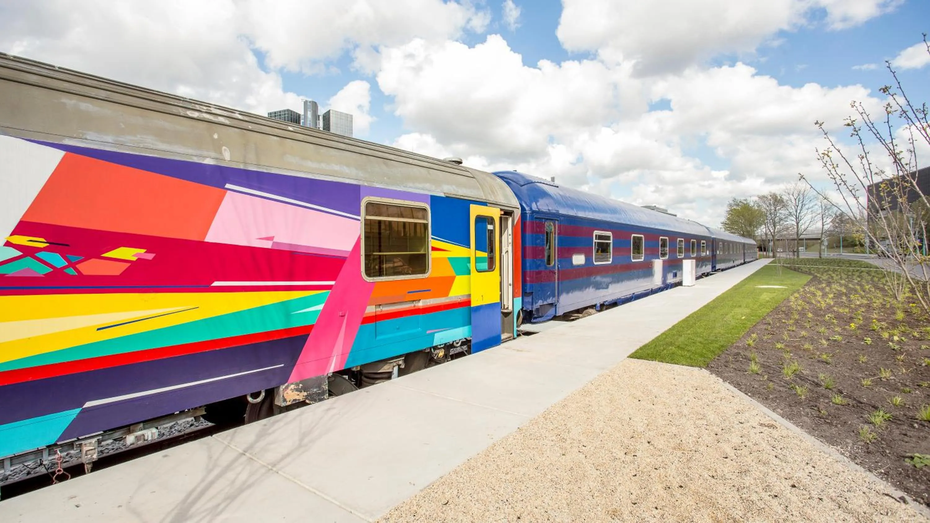 Property building in Train Lodge Amsterdam