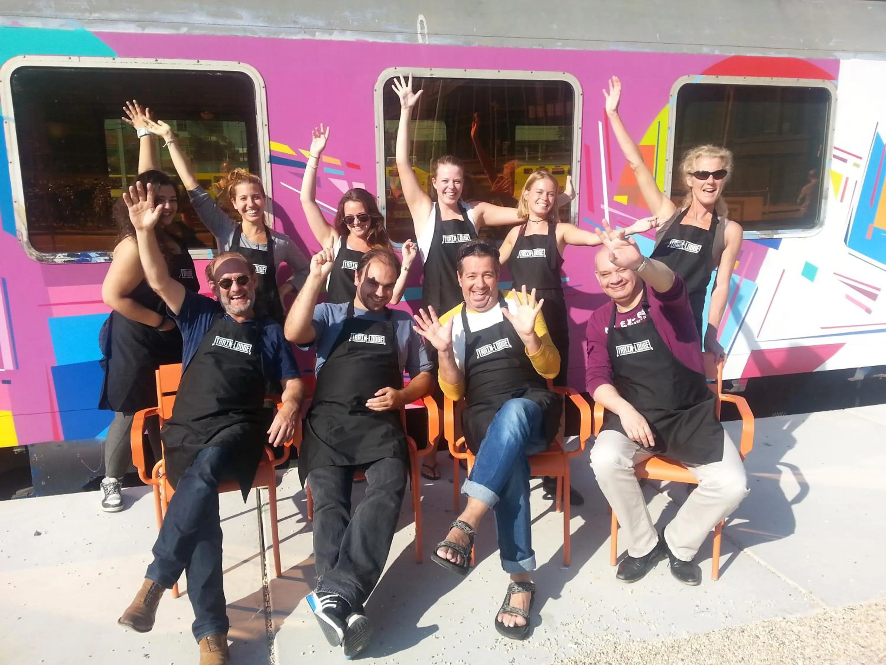 Staff in Train Lodge Amsterdam