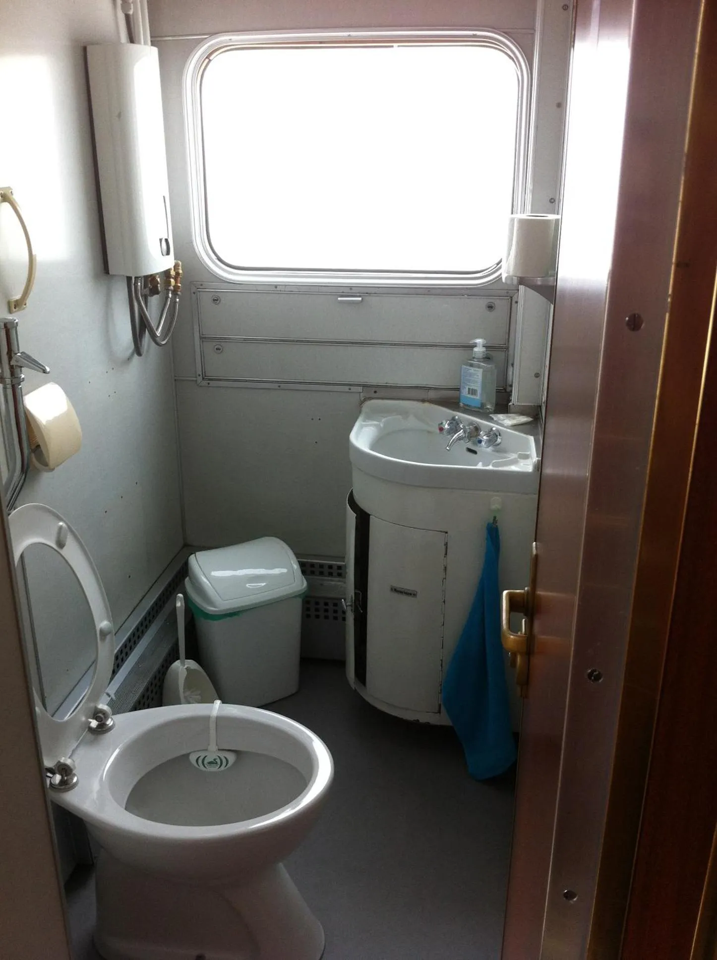 Toilet in Train Lodge Amsterdam